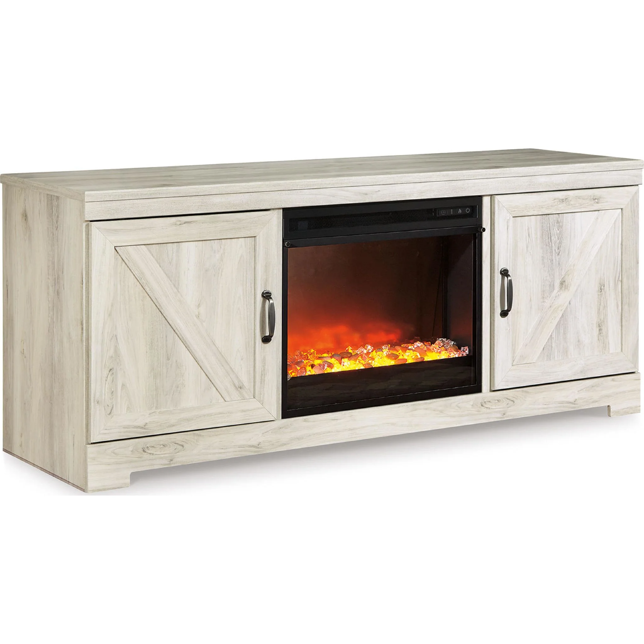 Bellaby TV Stand with Glass Stone Fireplace - Image 8