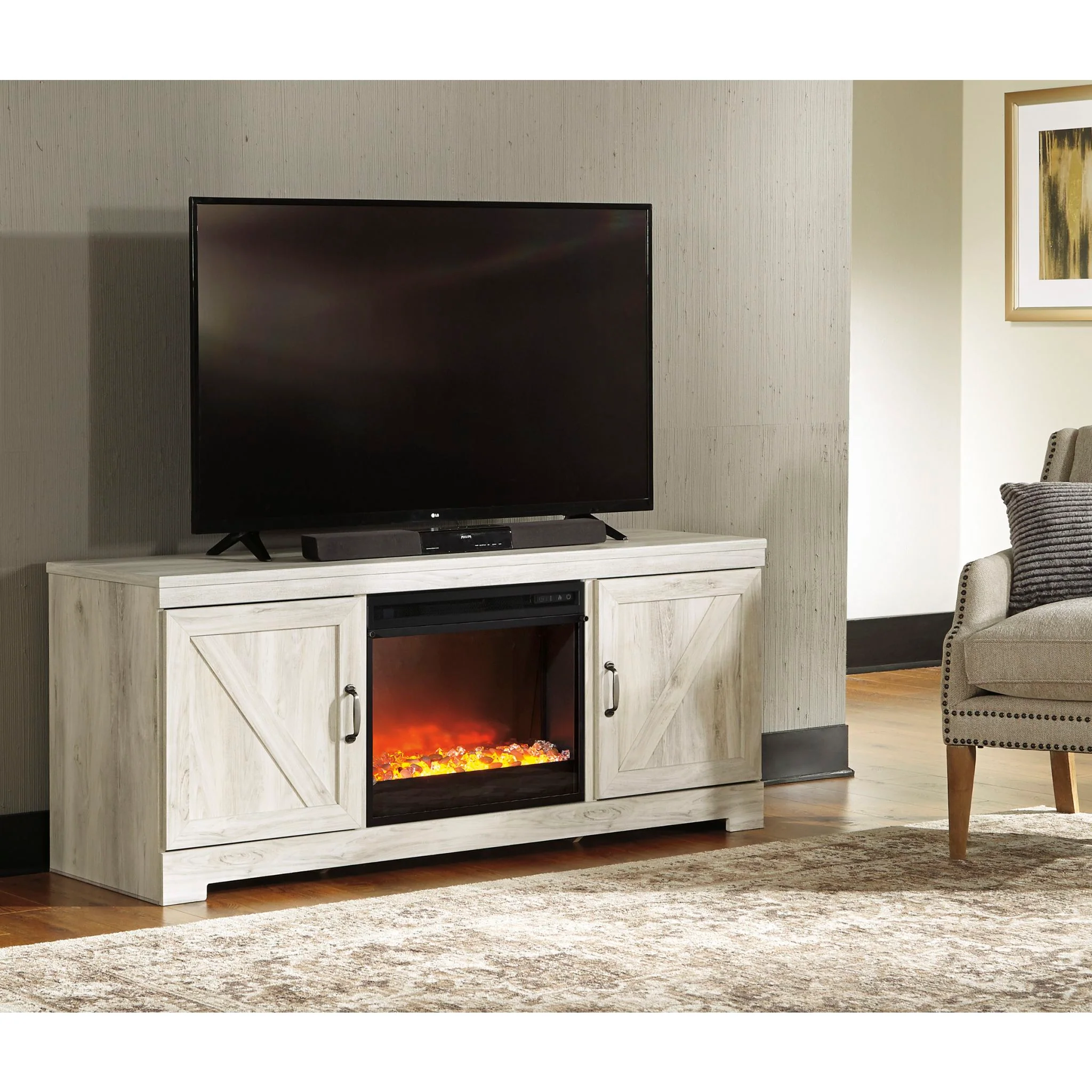 Bellaby Wall Unit with Fireplace Insert - Image 18