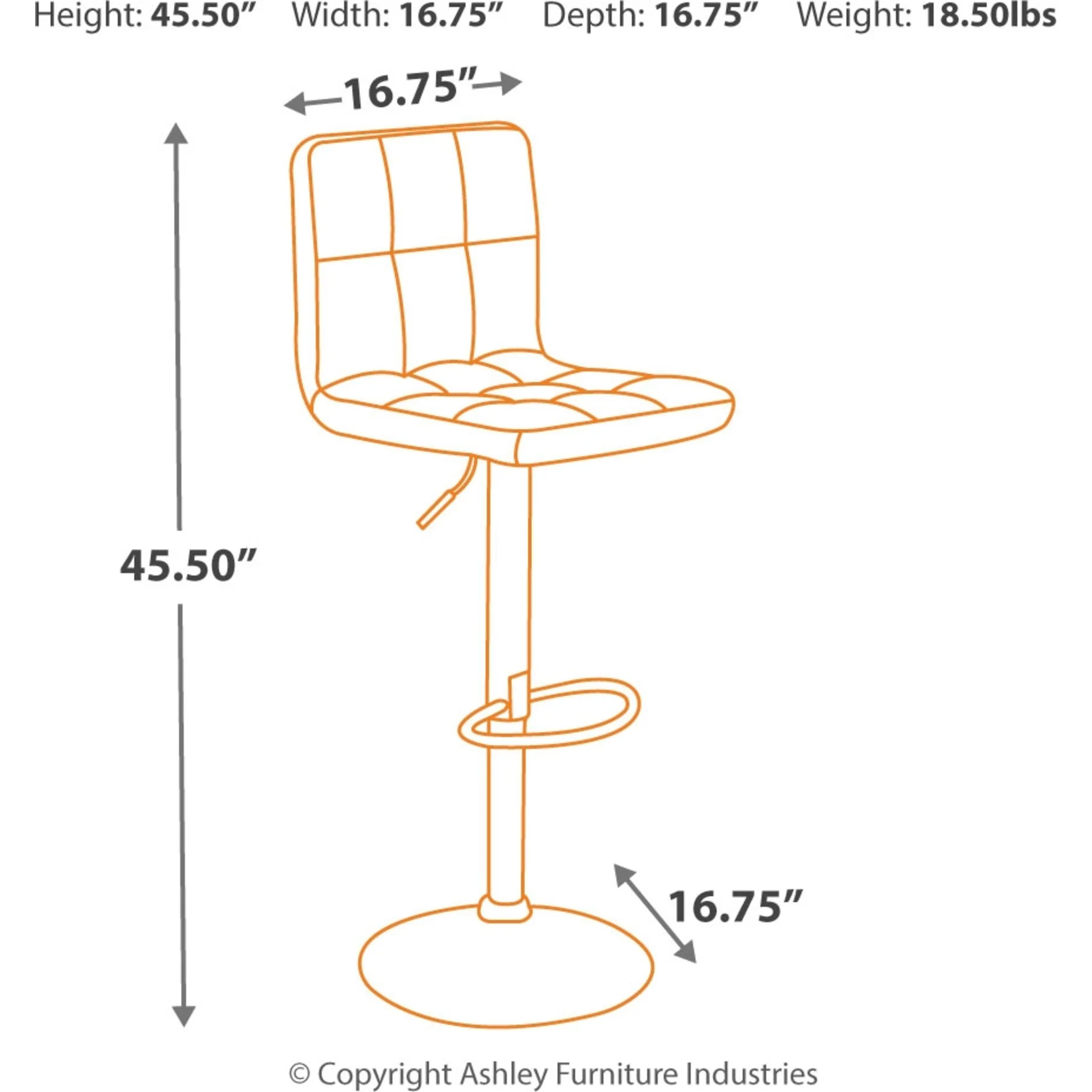 Bellatier Adjustable Height Stool - Image 15