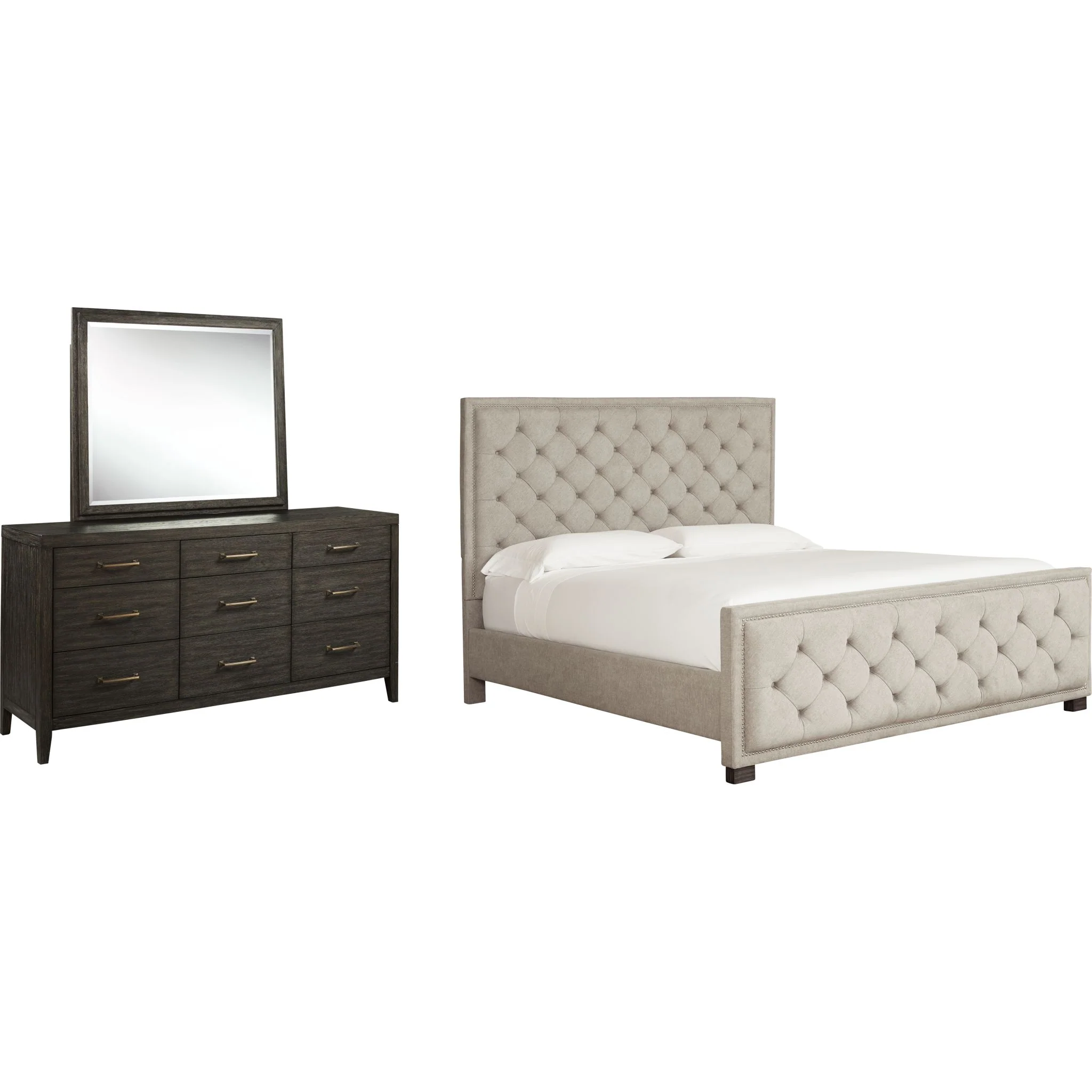 Bellvern-Exclusive 5 Piece Upholstered Bedroom - Image 4
