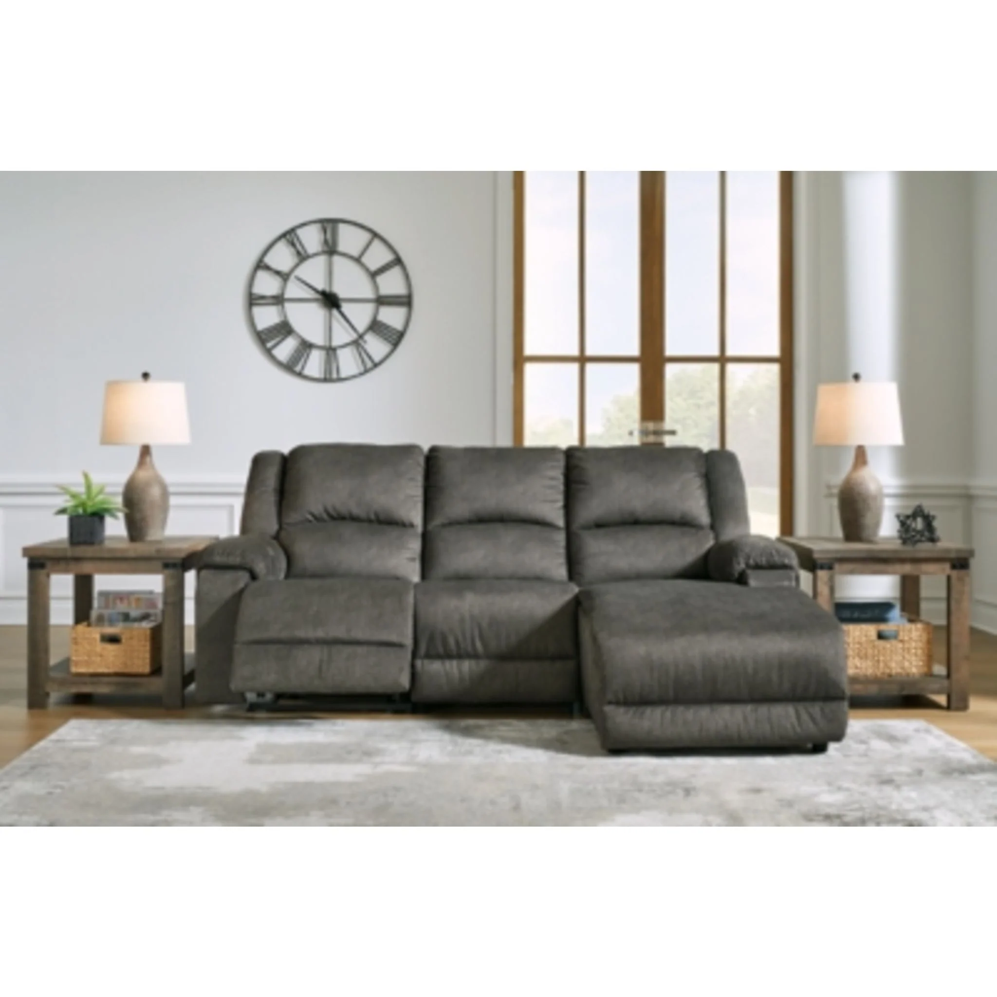Benlocke 3 Piece Reclining Sectional - Image 5
