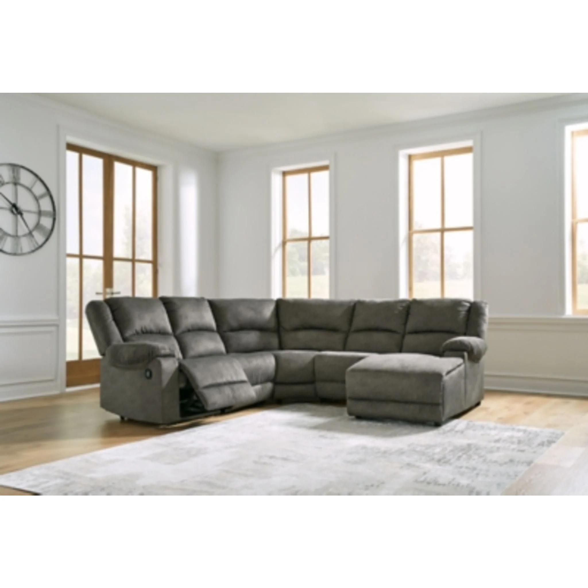 Benlocke 5 Piece Reclining Sectional - Image 5
