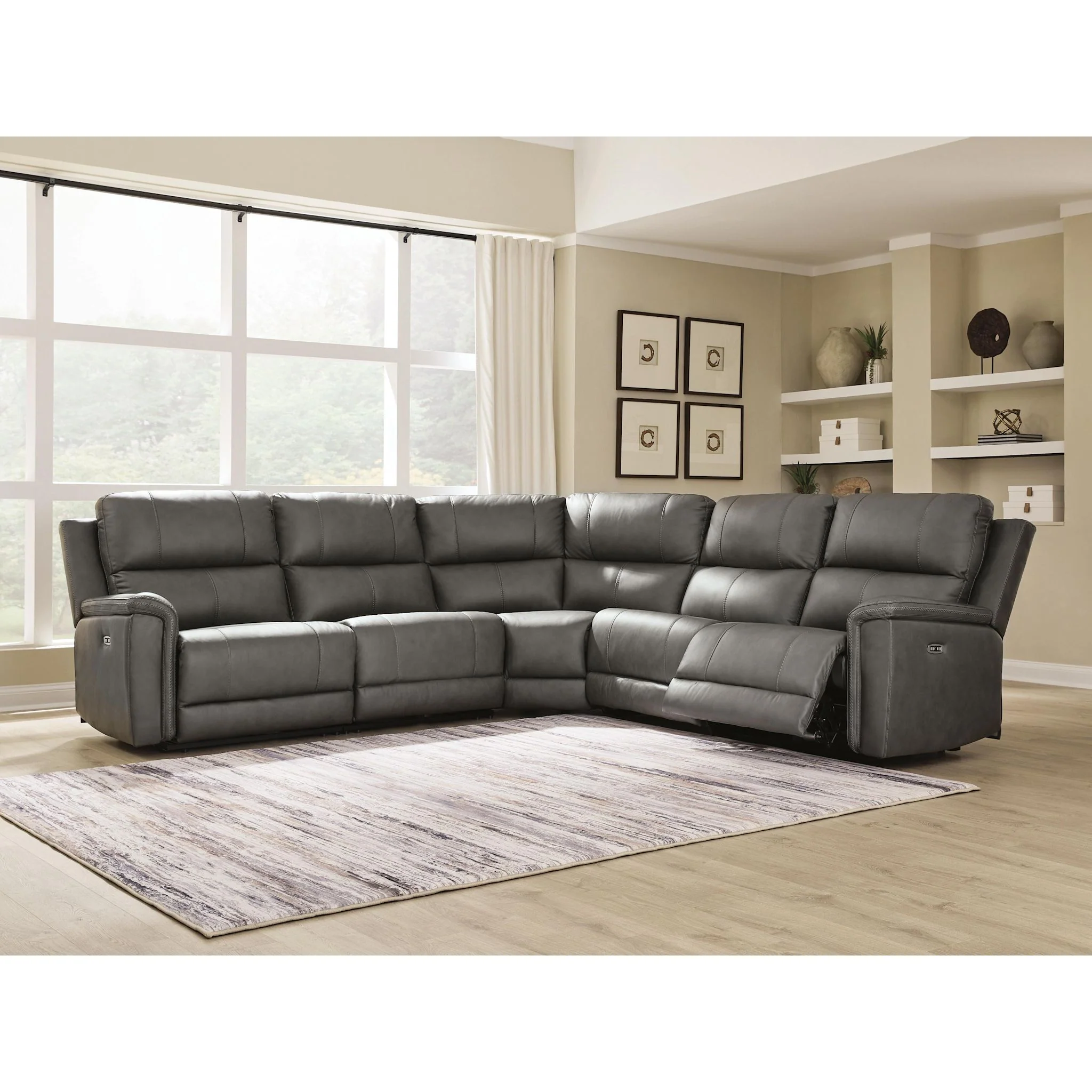 Beryton 5 Piece Power Reclining Sectional - Image 7