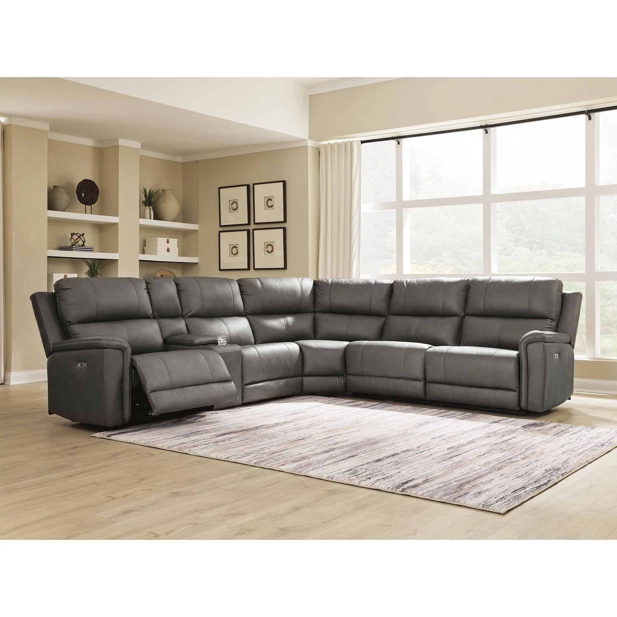 Beryton 6 Piece Power Reclining Sectional - Image 9