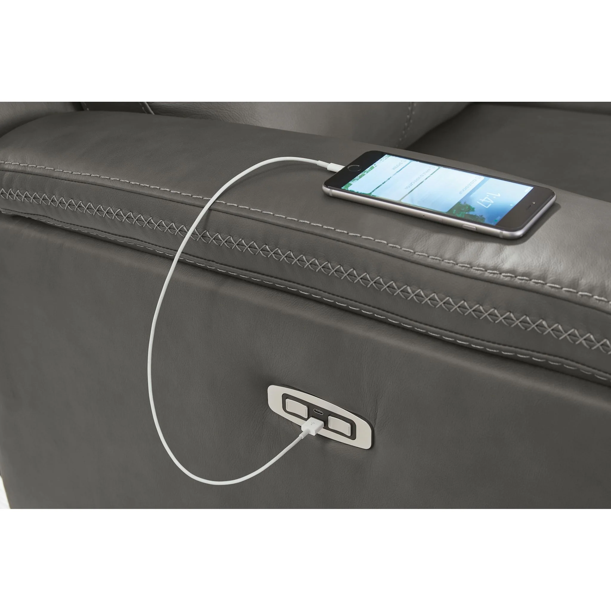 Beryton Power Reclining Loveseat with Console - Image 20