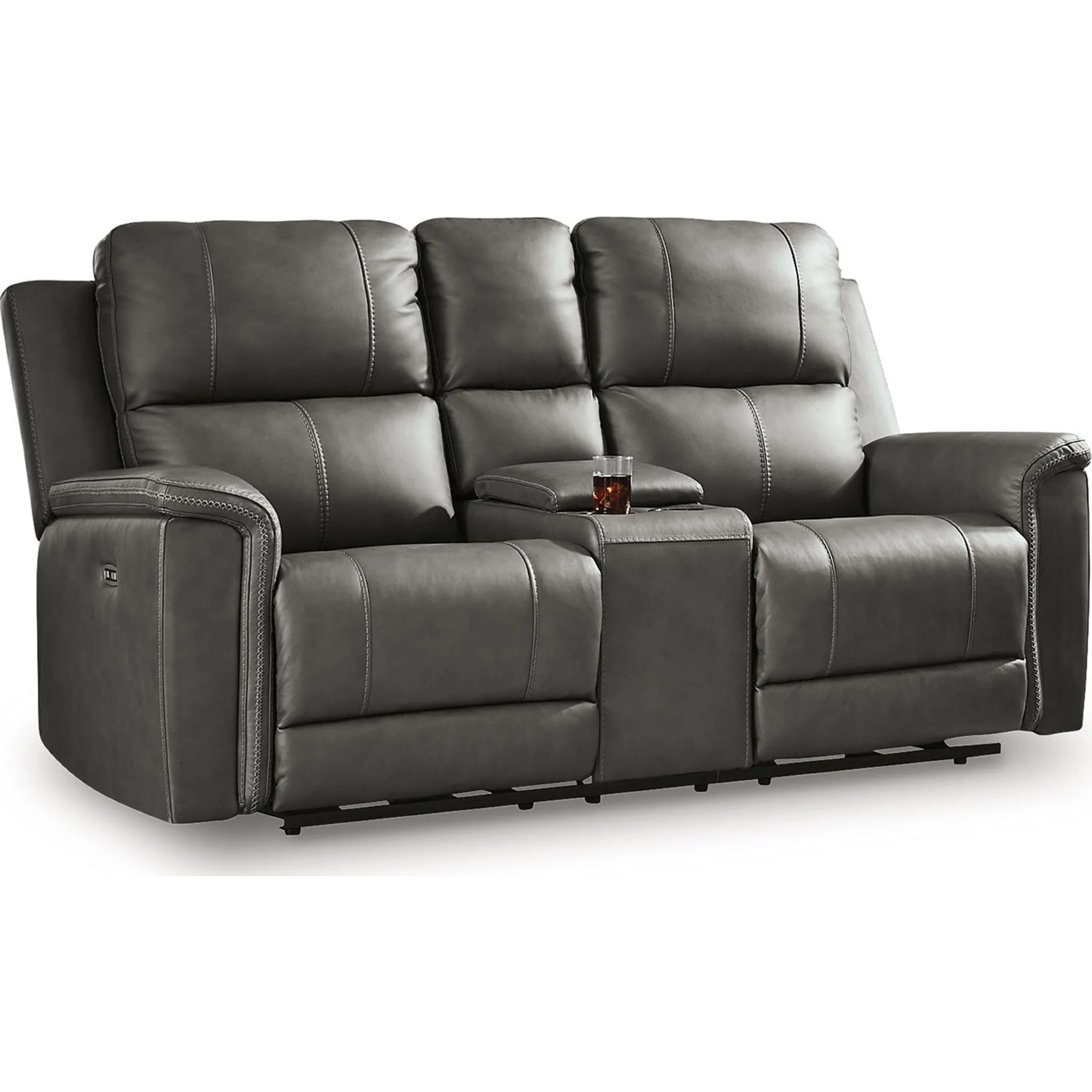 Beryton Power Reclining Loveseat with Console - Image 3