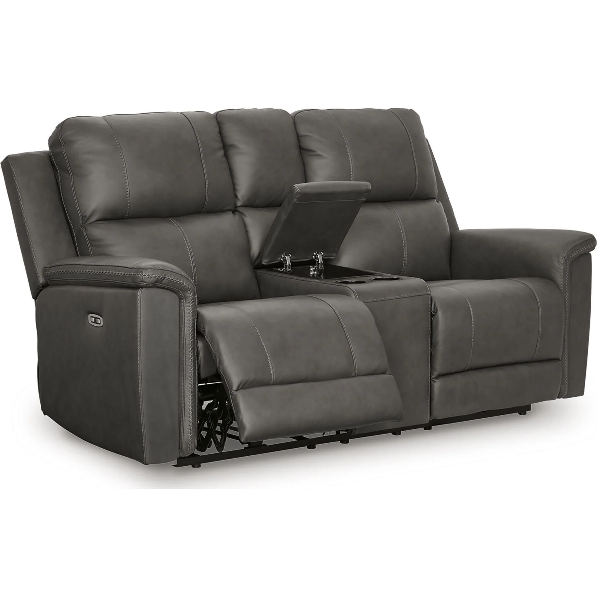 Beryton Power Reclining Loveseat with Console - Image 4