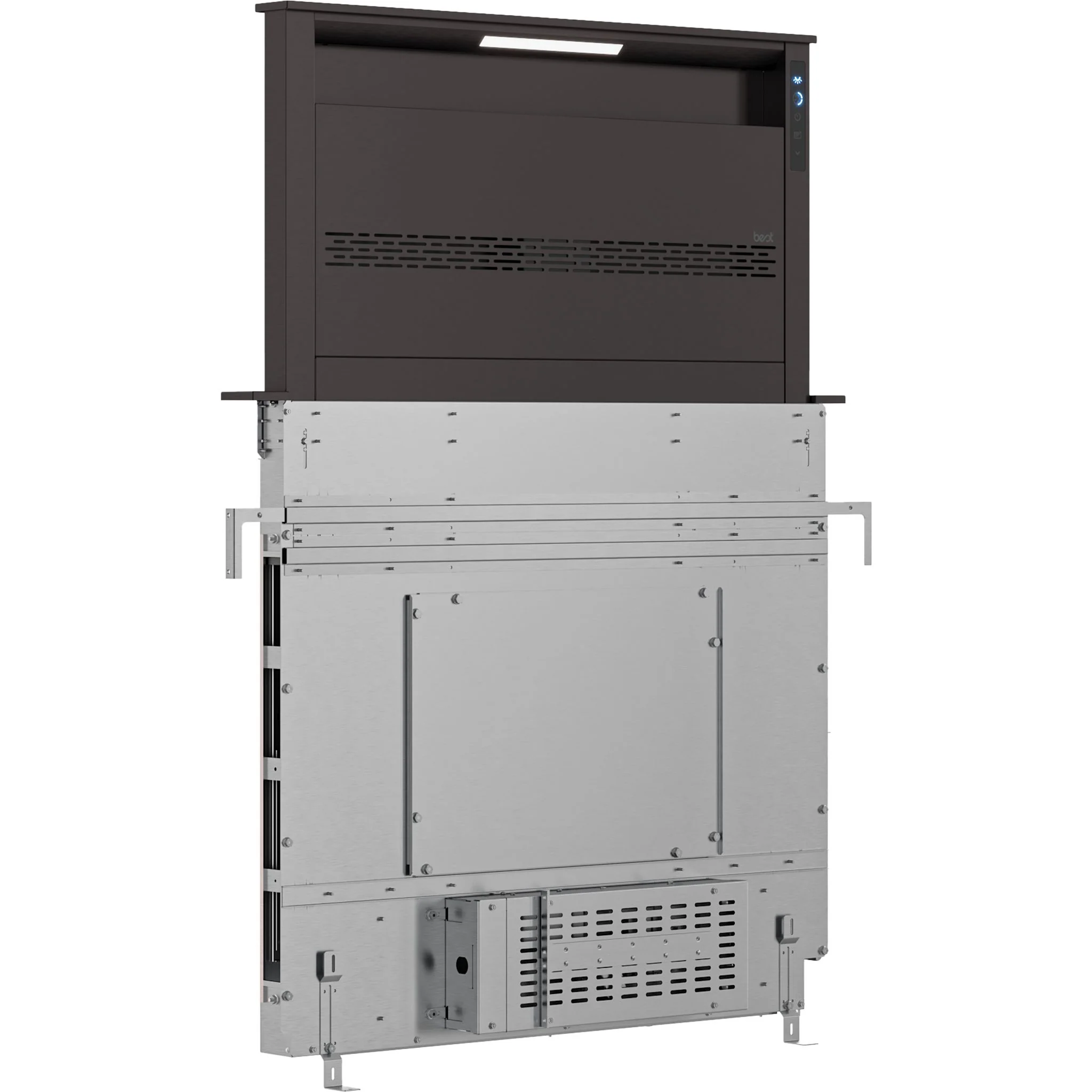 Best Downdraft Slide-In Range (D49M36BLS) - Black Stainless - Image 3