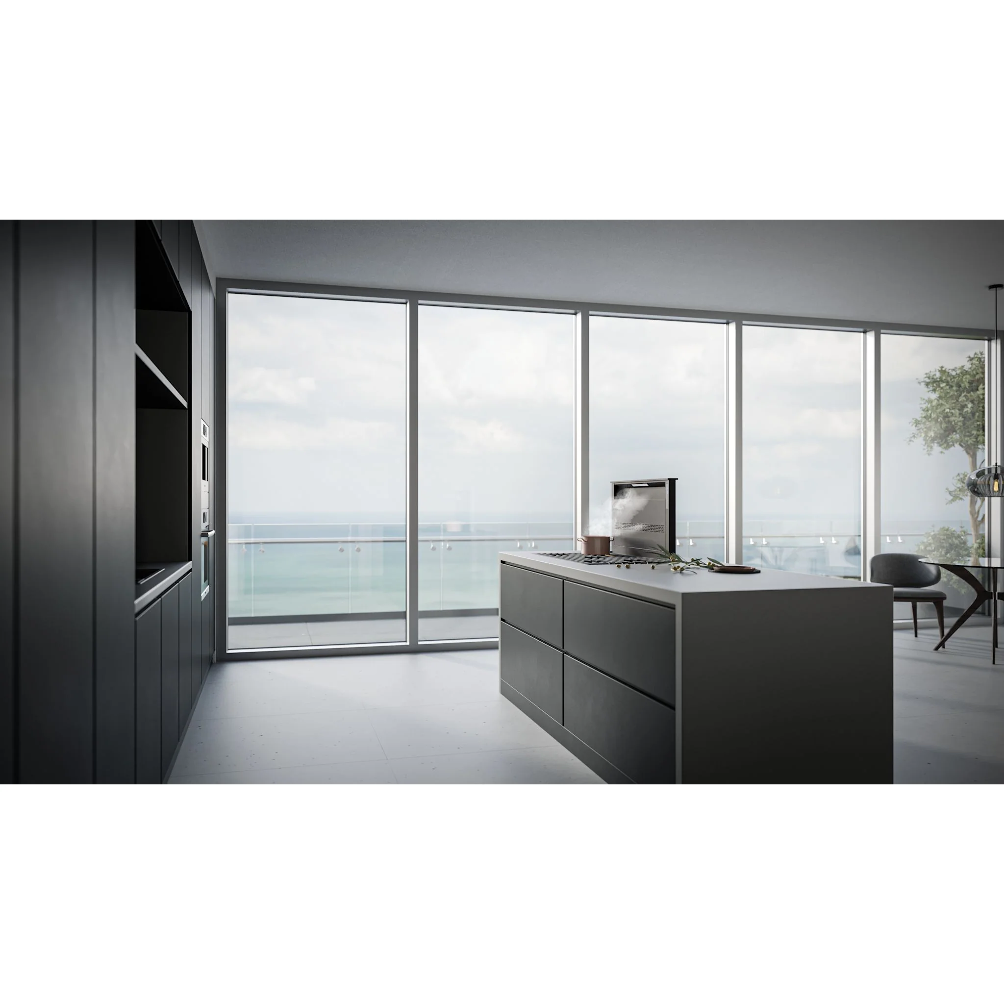 Best Downdraft Slide-In Range (D49M36BLS) - Black Stainless - Image 7