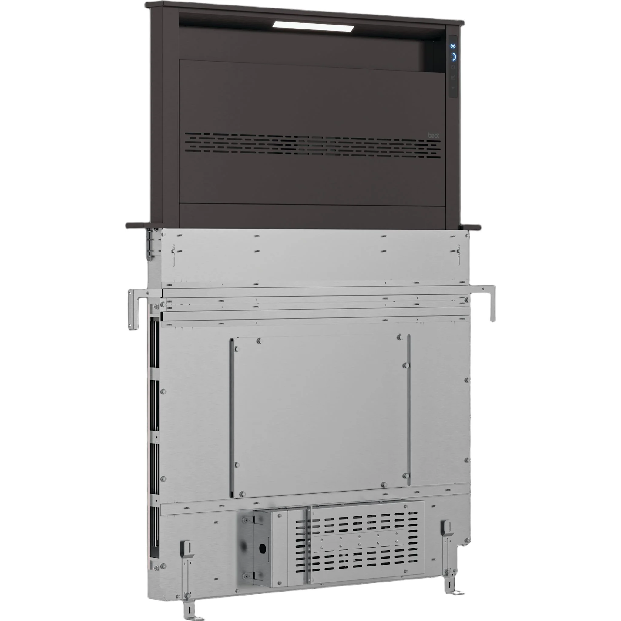 Best Downdraft Slide-In Range (D49M36BLS) - Black Stainless - Image 9