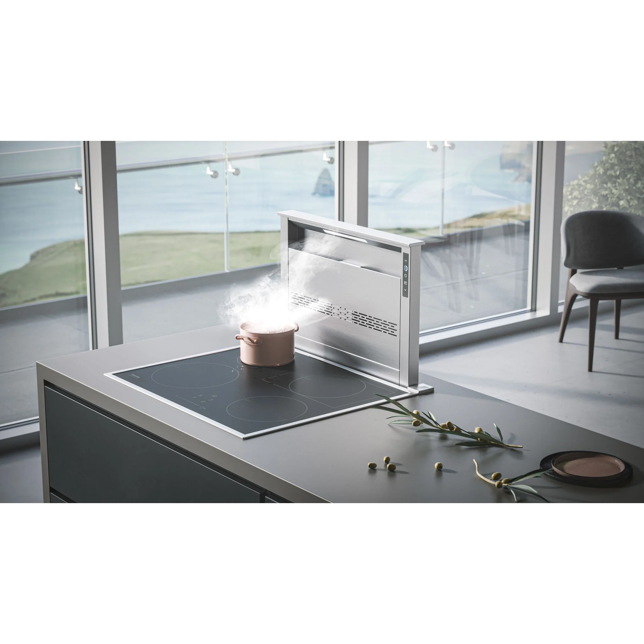 Best Downdraft Slide-In Range (D49M36SB) - Black Stainless - Image 6