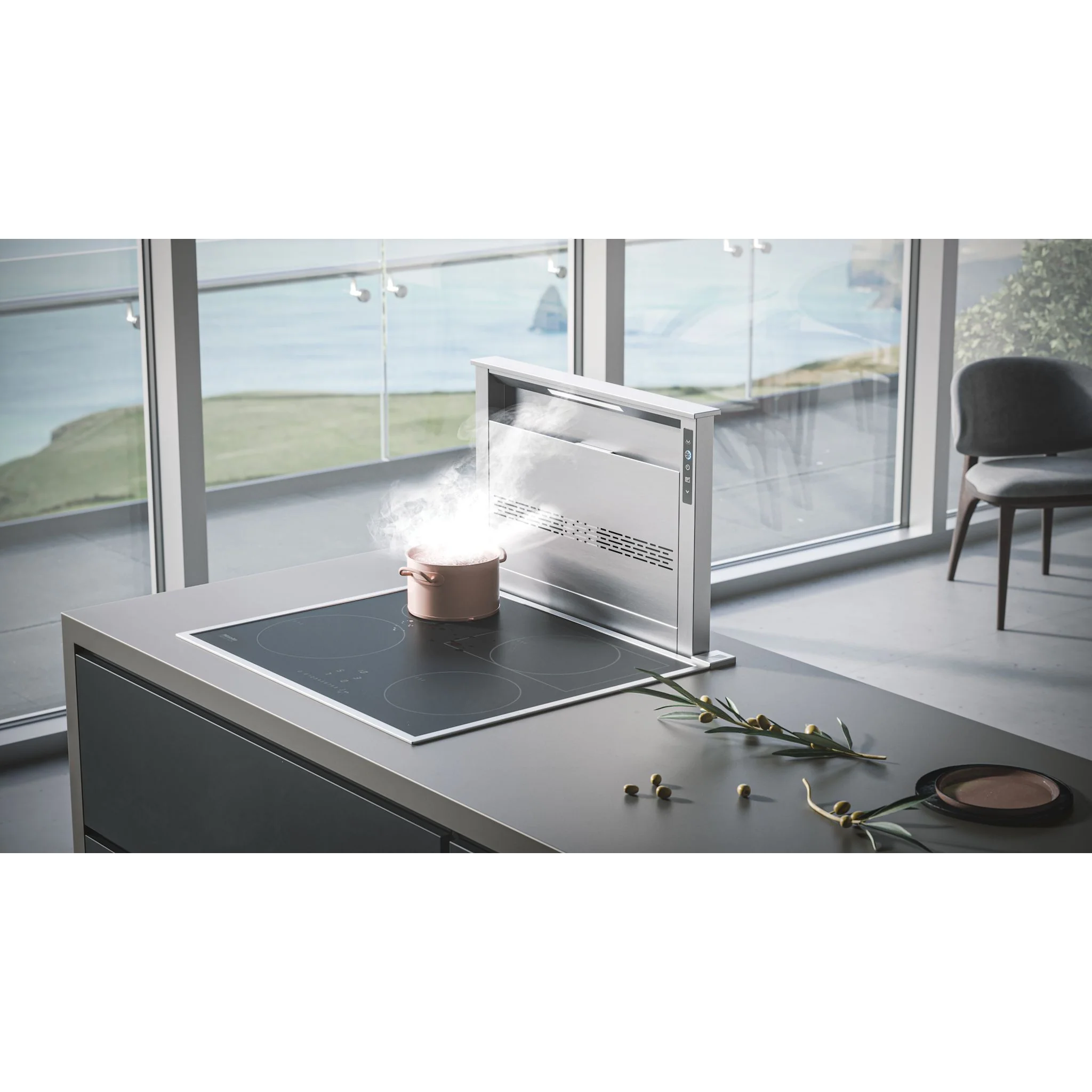 Best Downdraft Slide-In Range (D49M36SB) - Black Stainless - Image 8