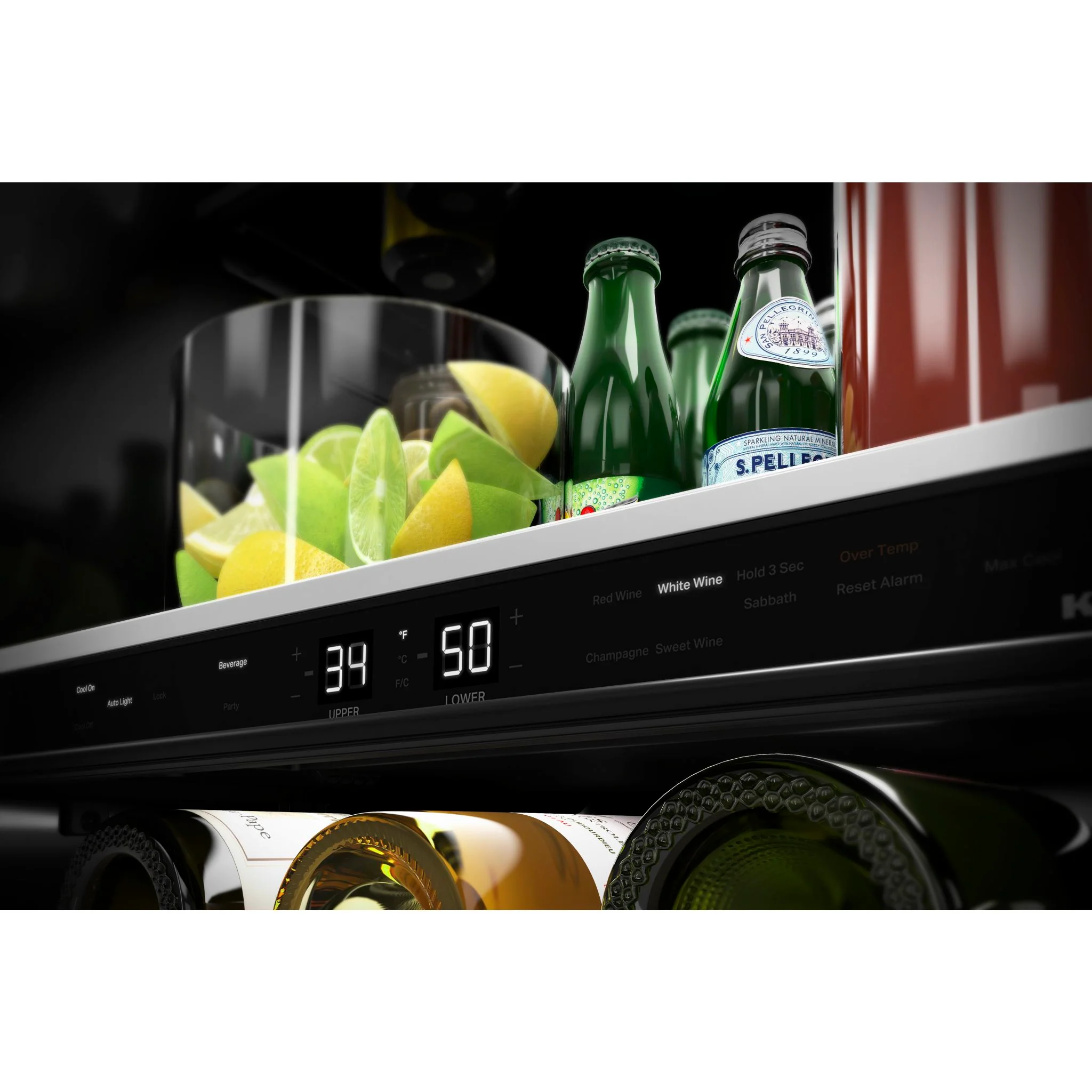 KitchenAid 24" Beverage Center with Glass Door and Metal-Front Racks - Black Stainless (KUBR314KBS) - Image 6