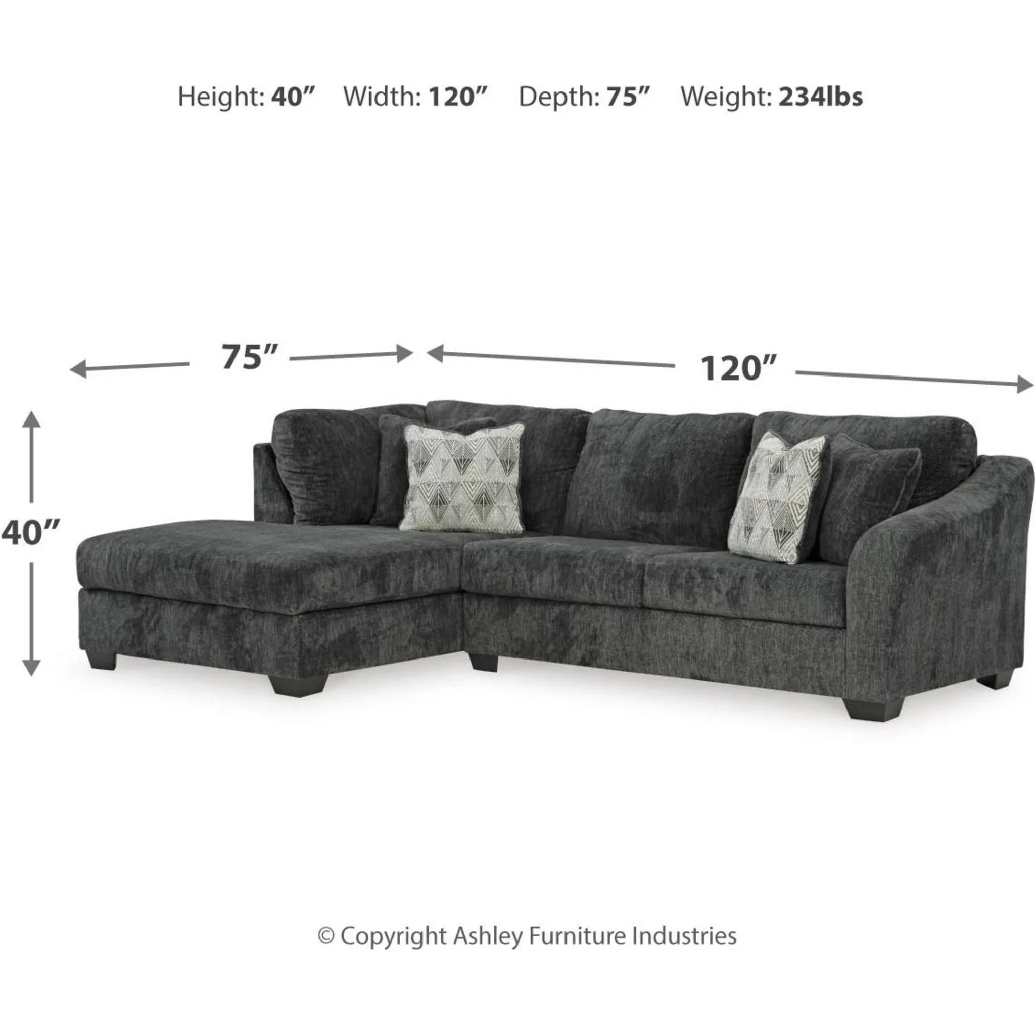 Biddeford 2 Piece Sectional with Chaise - Image 11