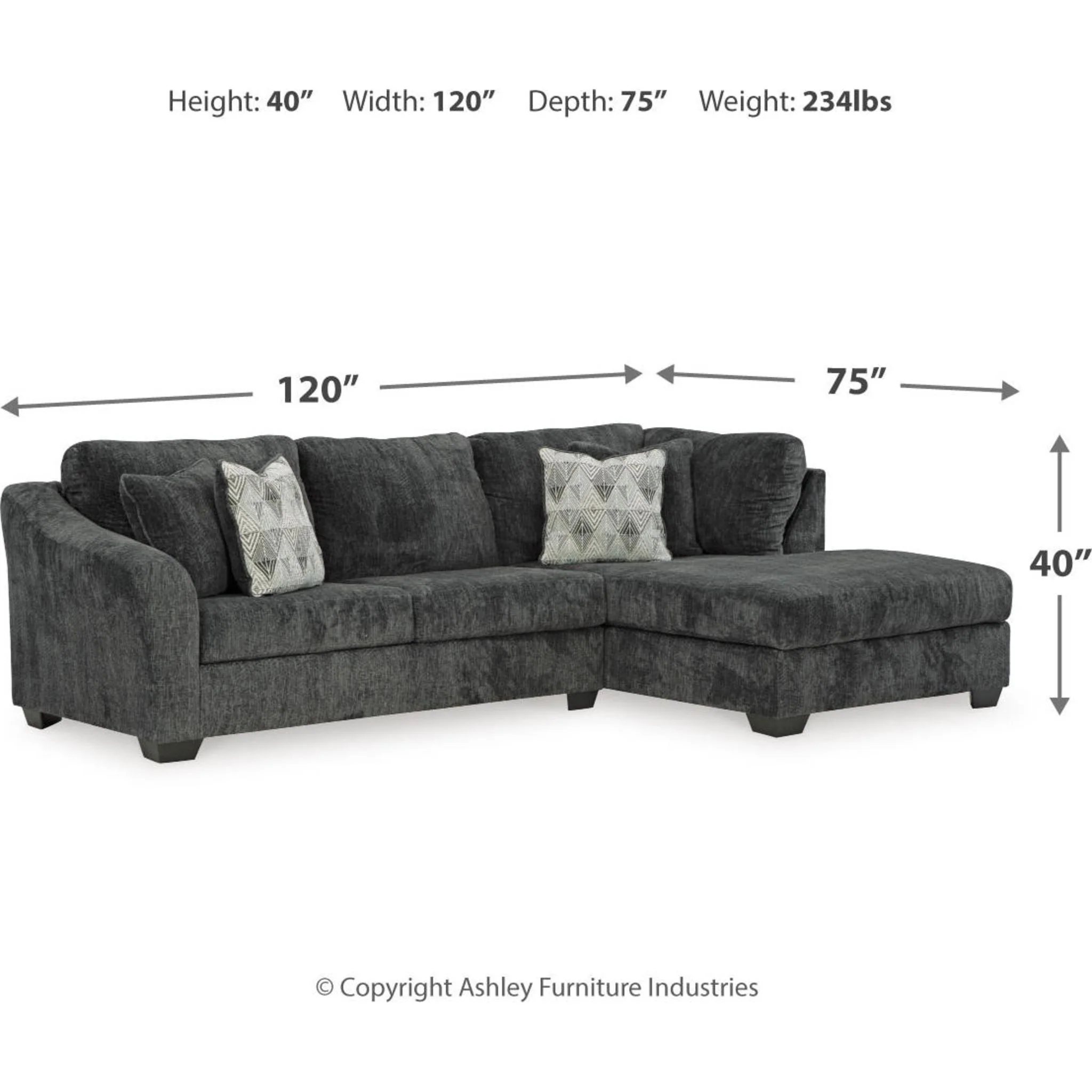 Biddeford 2 Piece Sectional with Chaise - Image 6