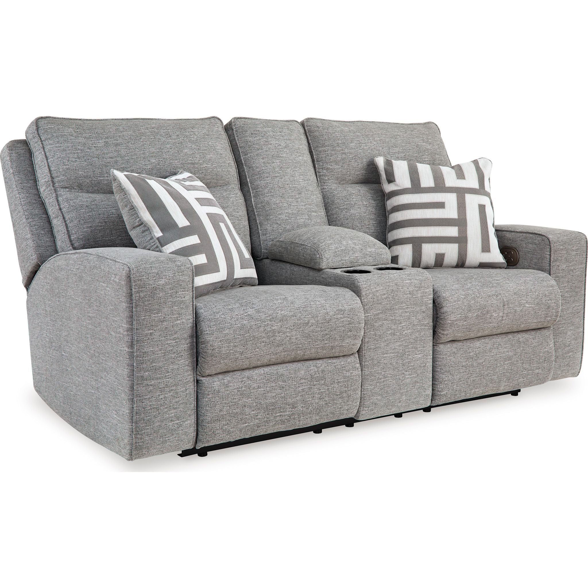 Biscoe-Exclusive Power Reclining Loveseat with Console and Adj Head - Image 3