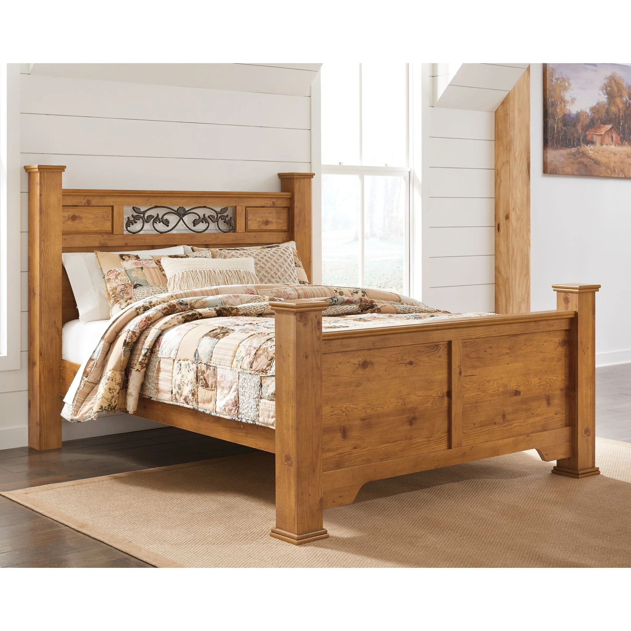 Bittersweet 4 Piece Queen Poster Bed - Image 2
