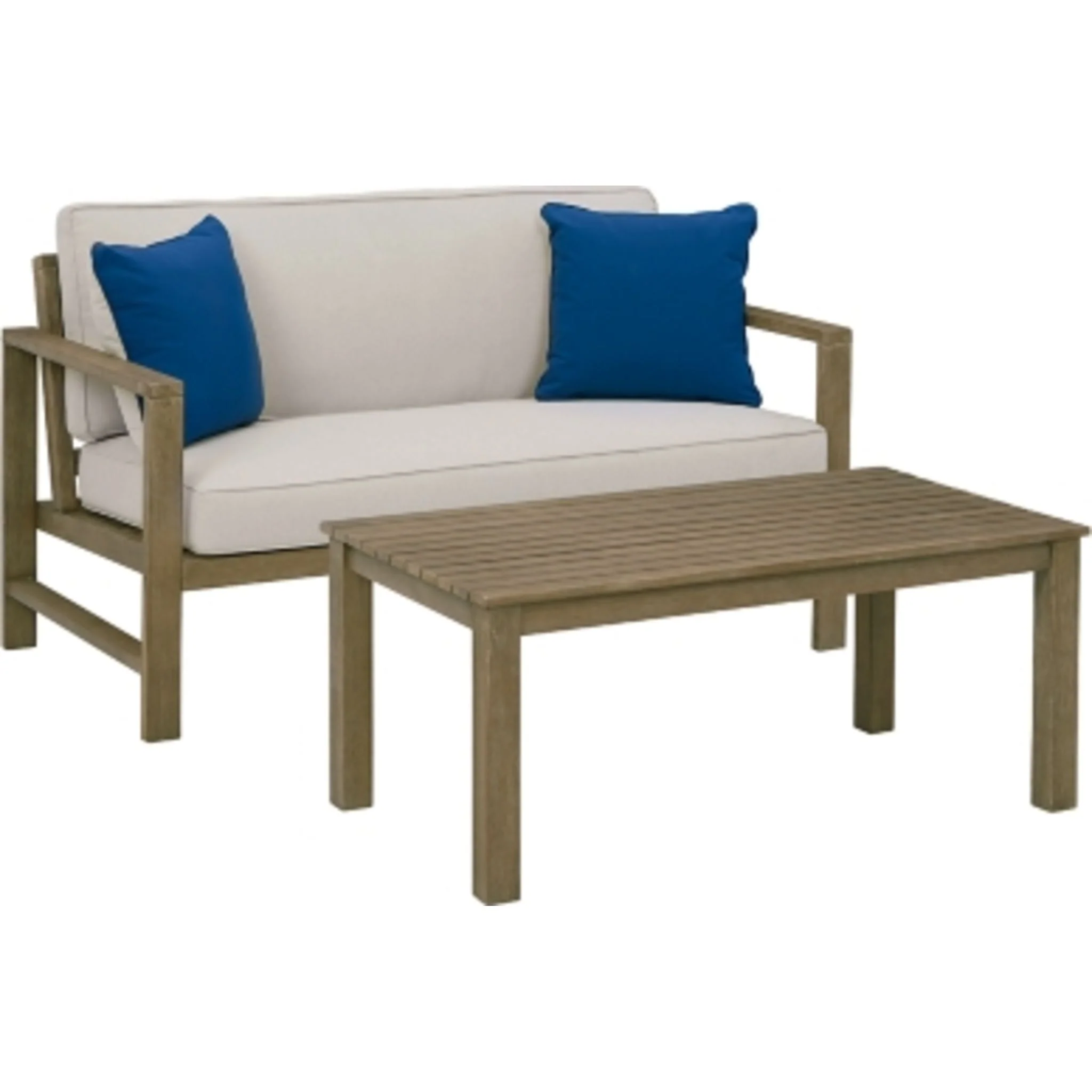 Outdoor Fynnegan Loveseat with Table - Image 10