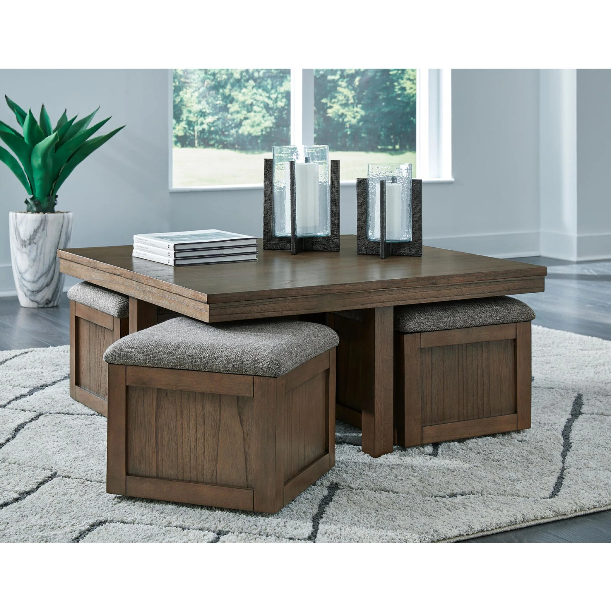 Boardernest Coffee Table with 4 Stools - Image 2