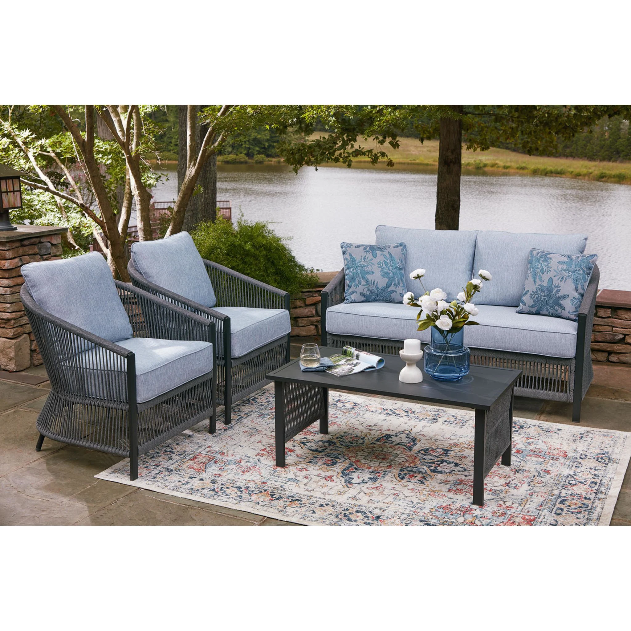 Bodega Island 4 Piece Outdoor Seating - Image 3