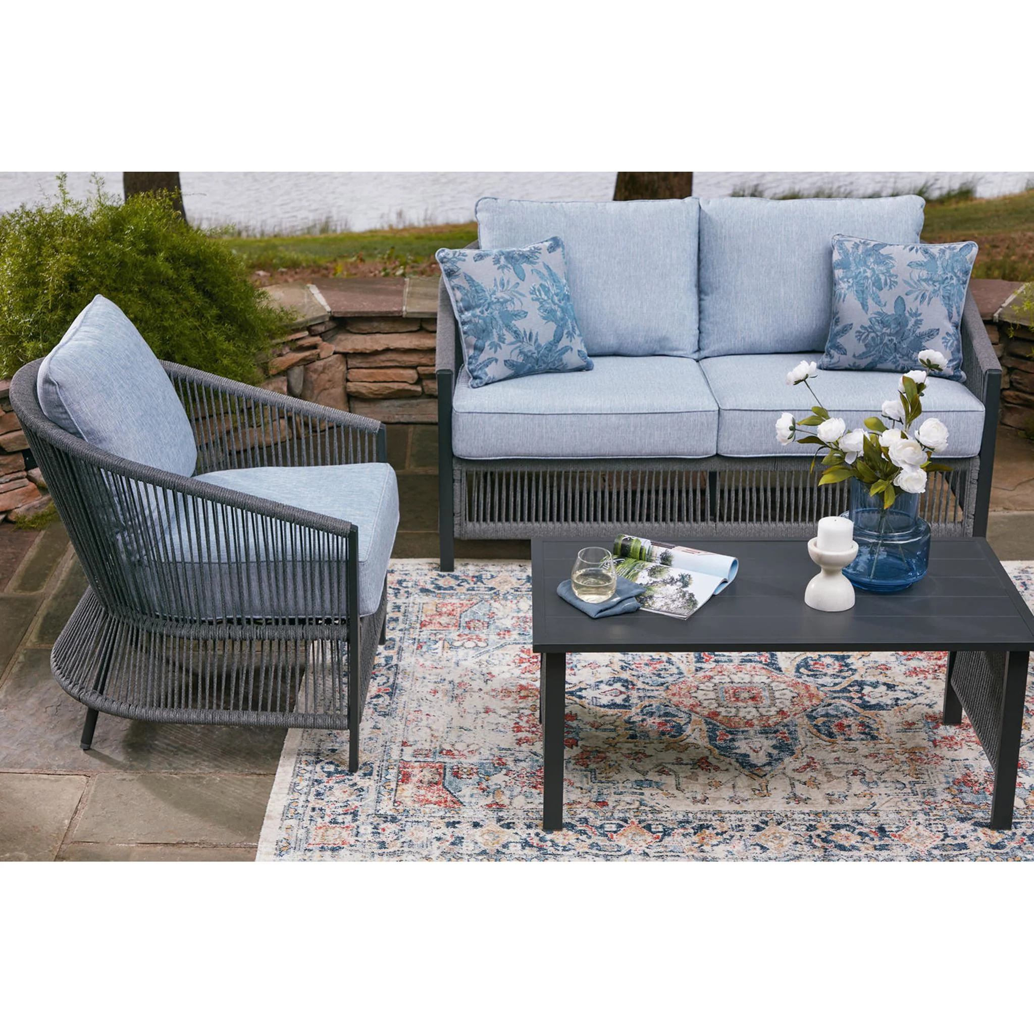 Bodega Island 4 Piece Outdoor Seating - Image 8
