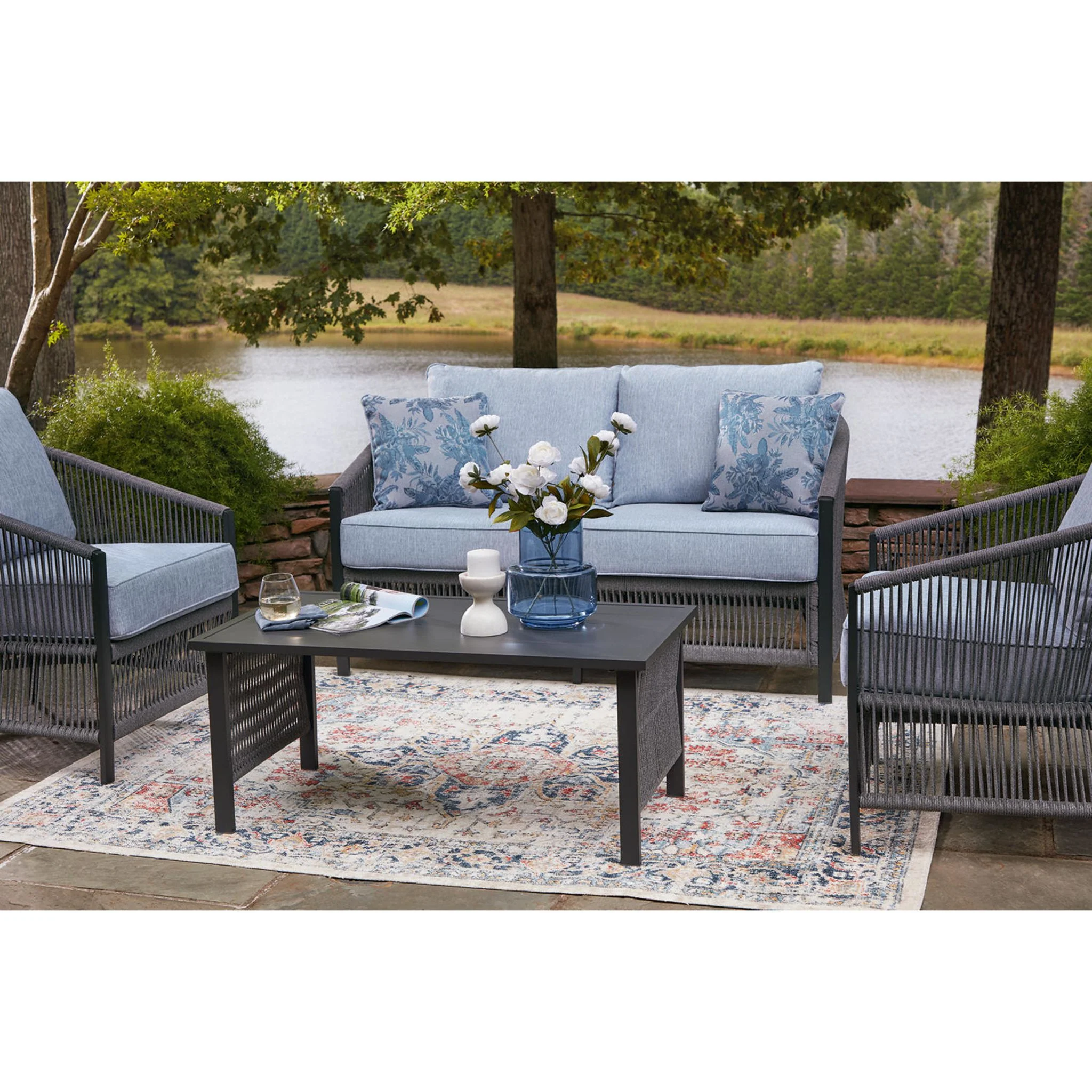 Bodega Island 4 Piece Outdoor Seating - Image 9