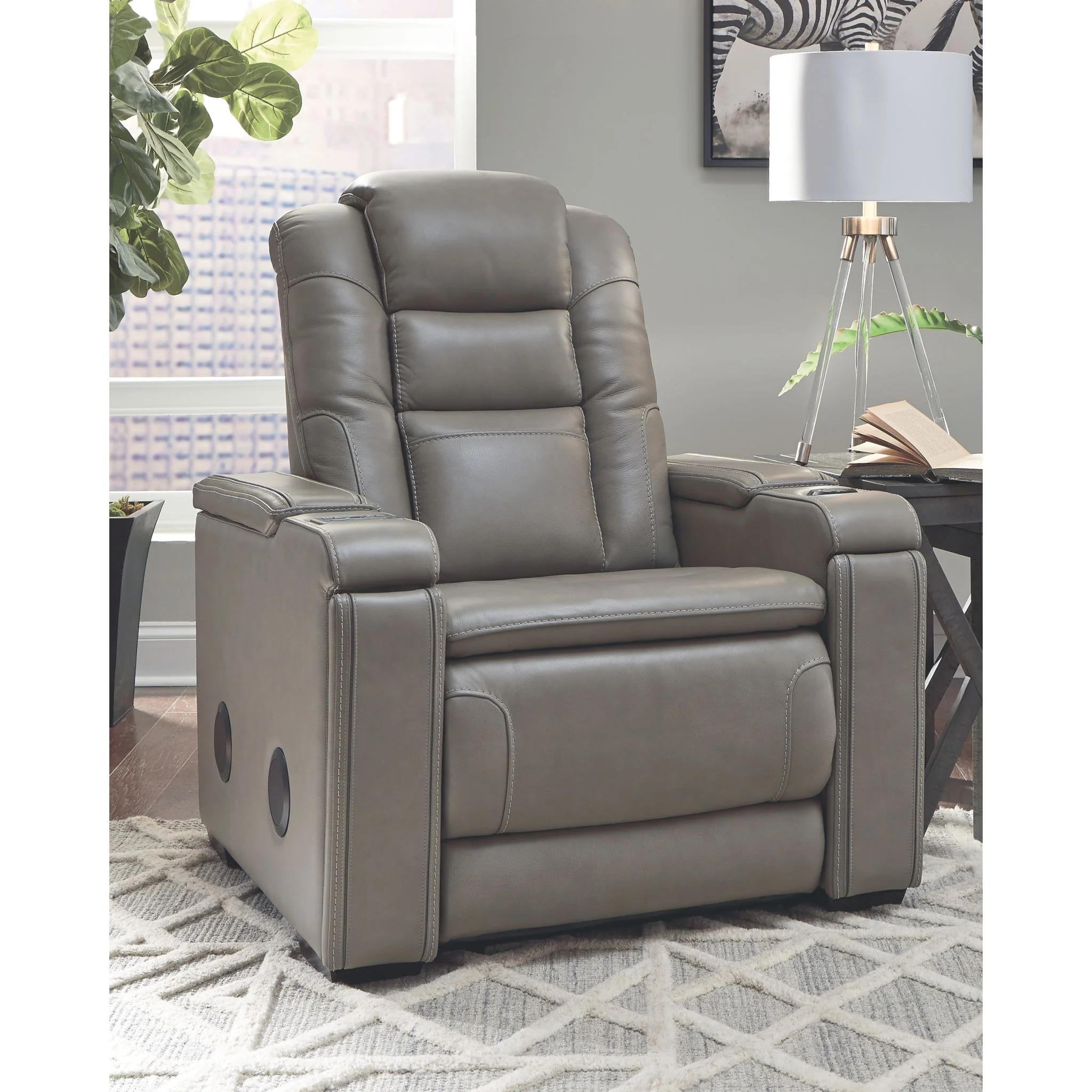 Boerna Power Recliner with Adjustable Headrest - Image 3