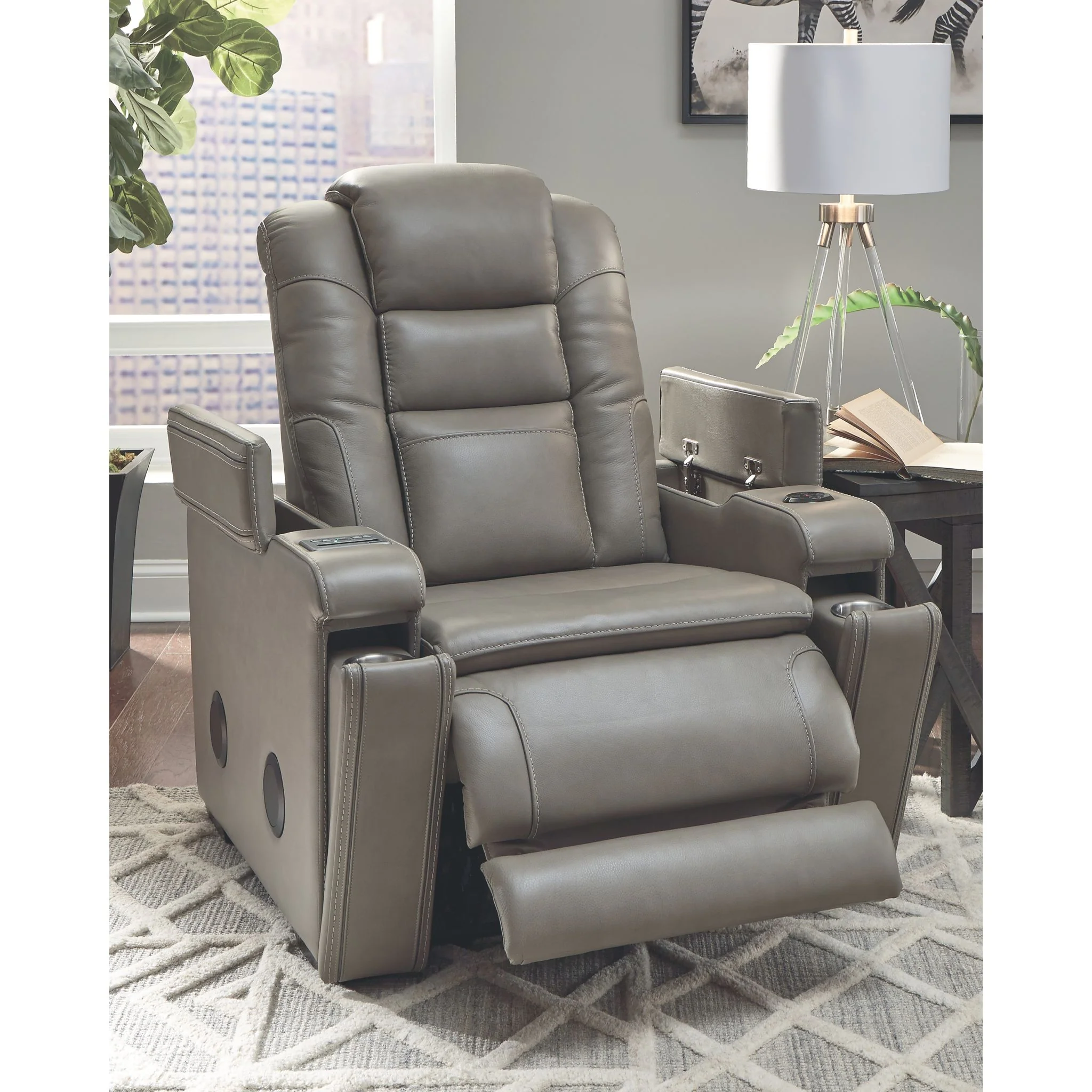 Boerna Power Recliner with Adjustable Headrest - Image 8