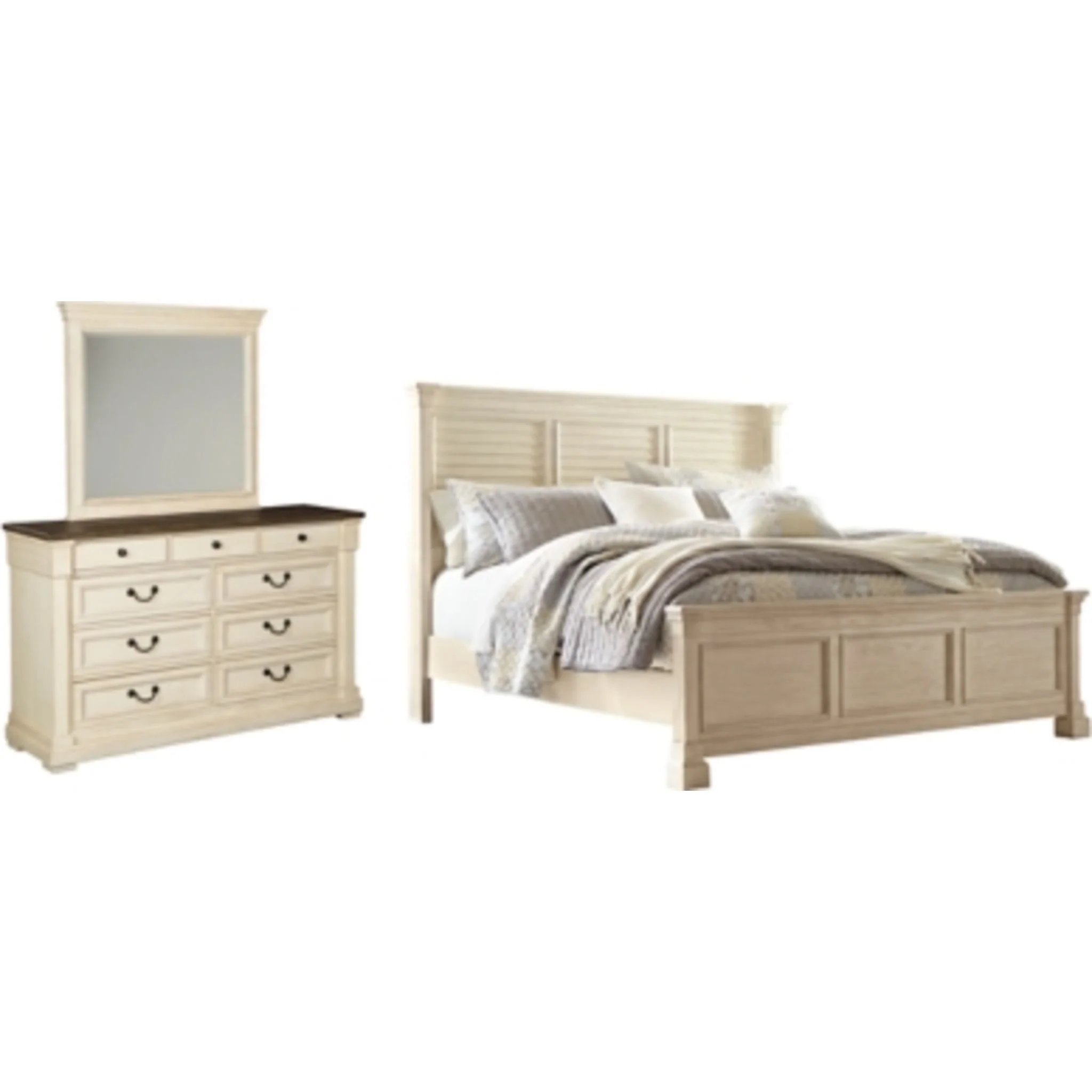 Bolanburg 5 Piece Louvered Panel Bedroom - Image 2