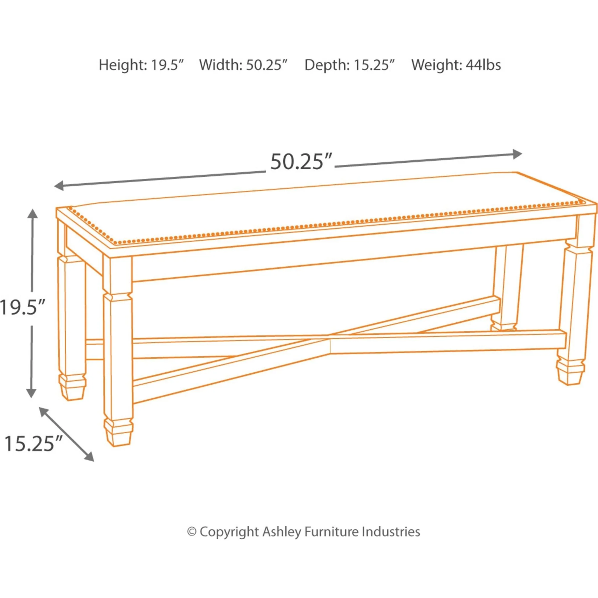 Bolanburg Dining Bench - Image 4