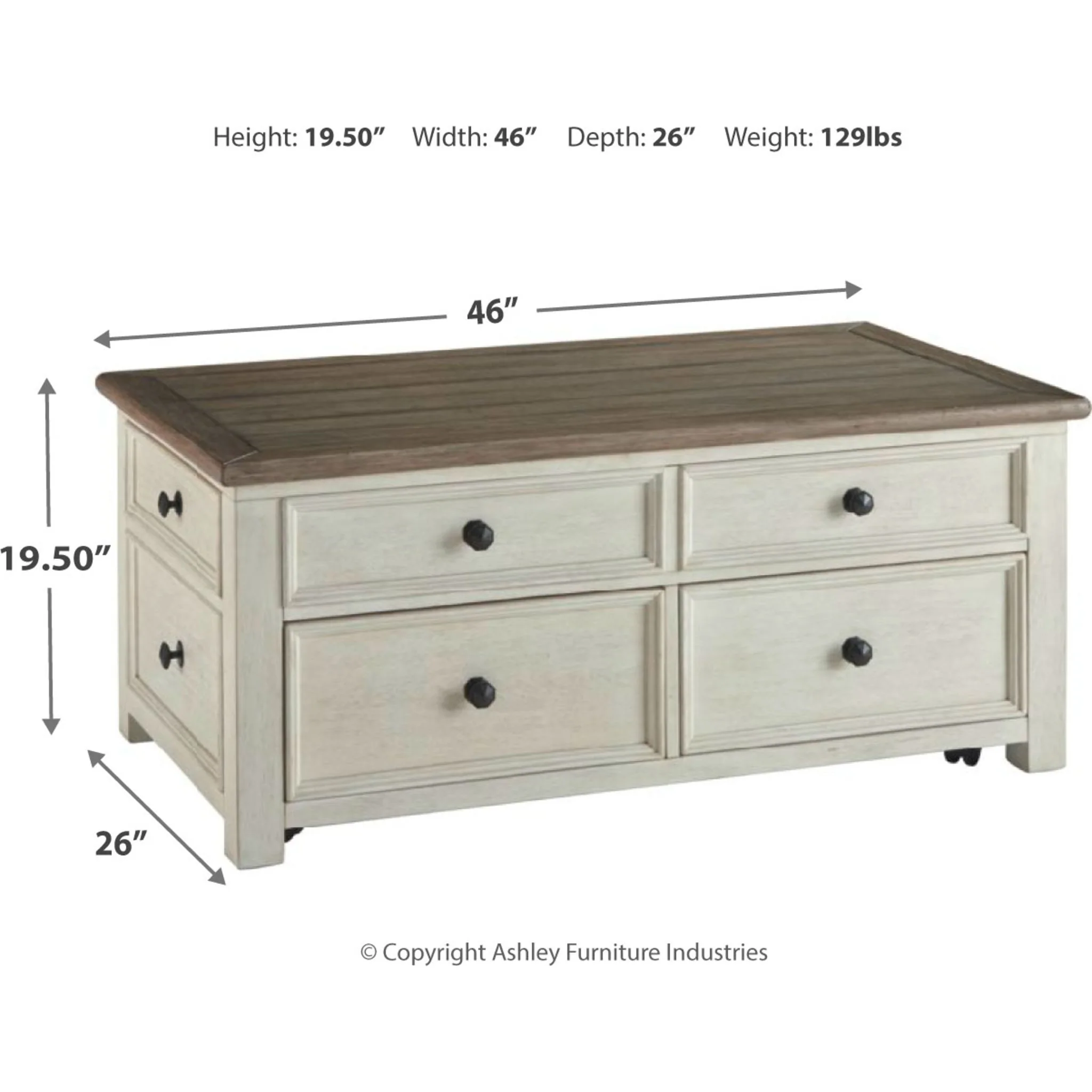 Bolanburg Coffee Table with Lift Top - Image 13