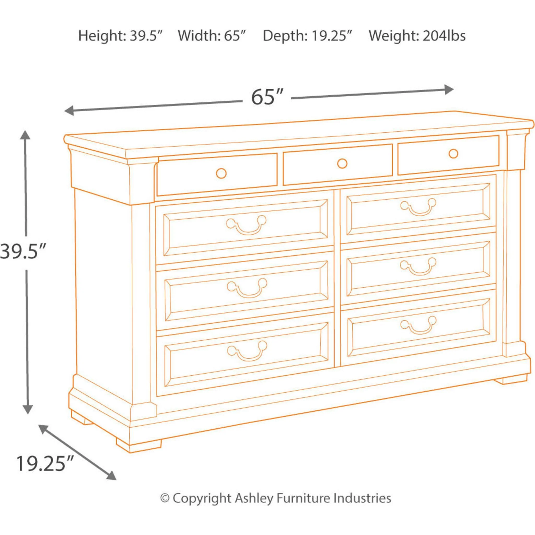 Bolanburg Dresser and Mirror - Image 15