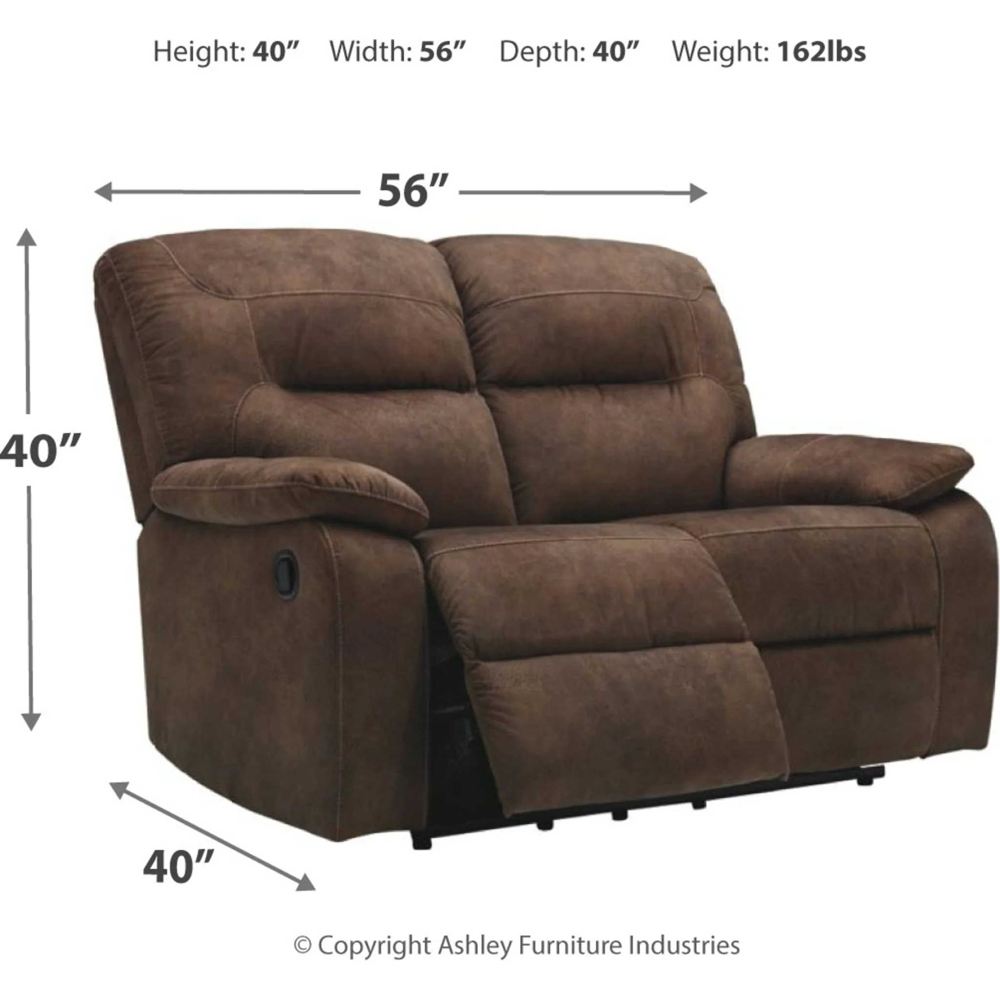 Bolzano Reclining Loveseat - Image 4