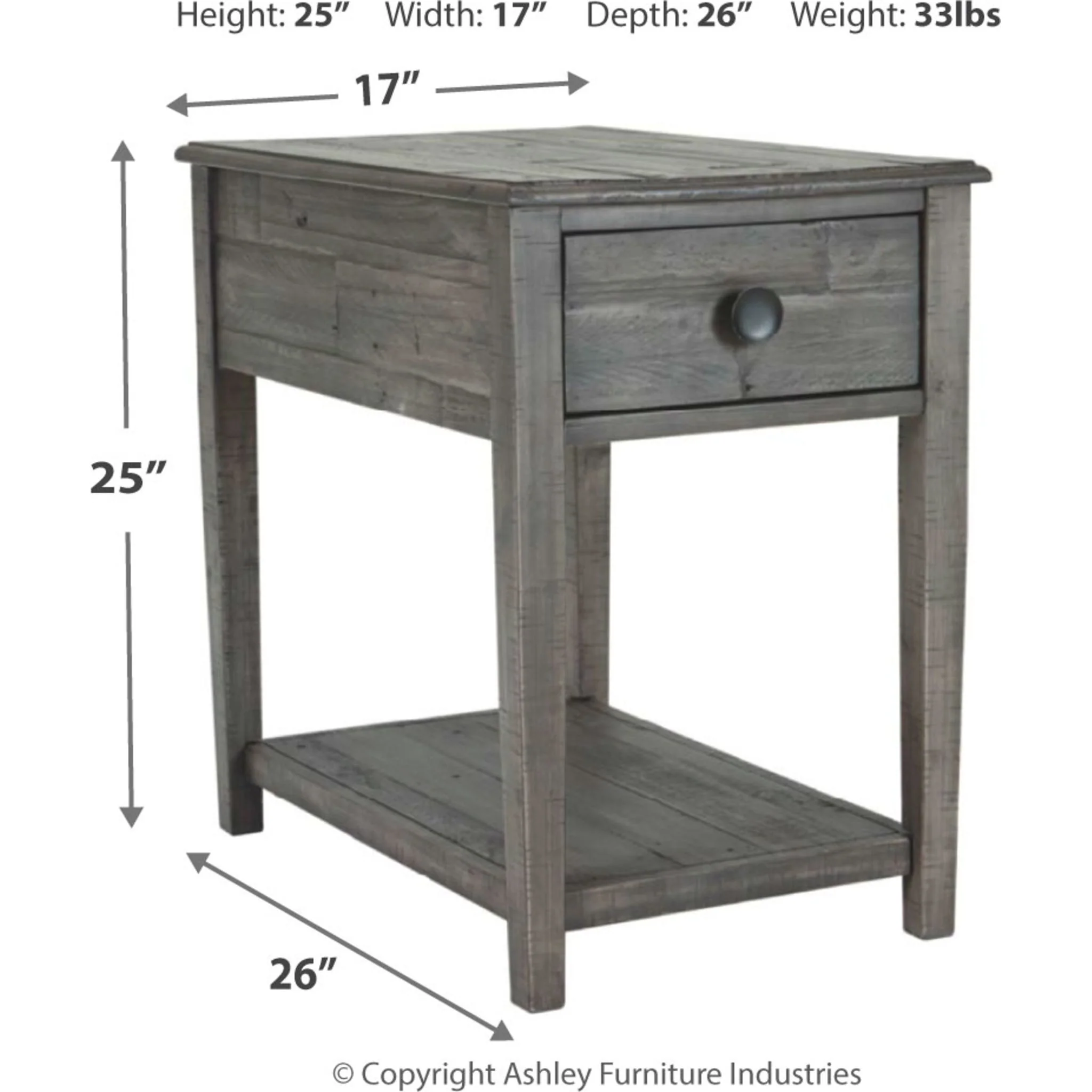 Borlofield Rectangle End Table - Image 4