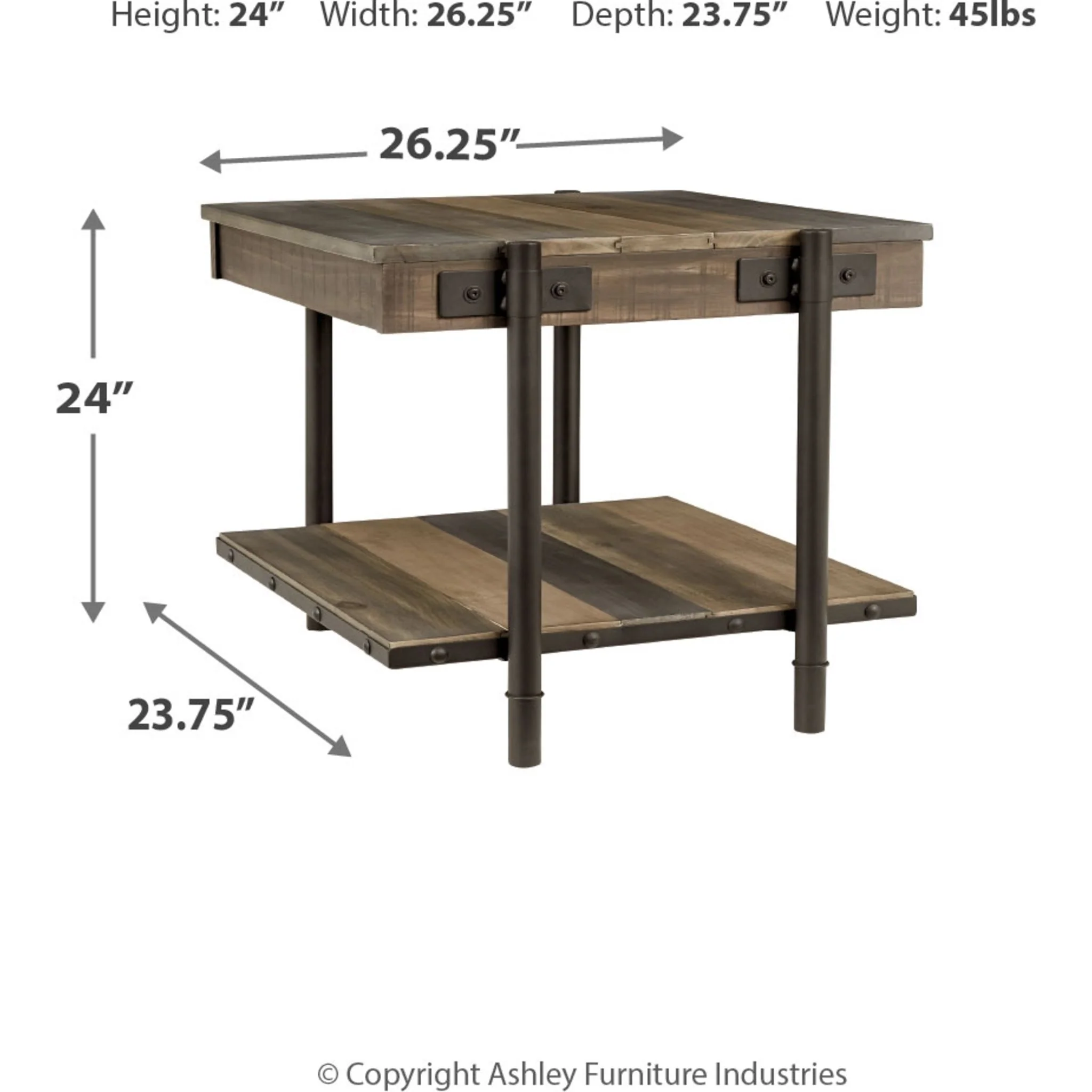 Bostweil Square End Table - Image 4