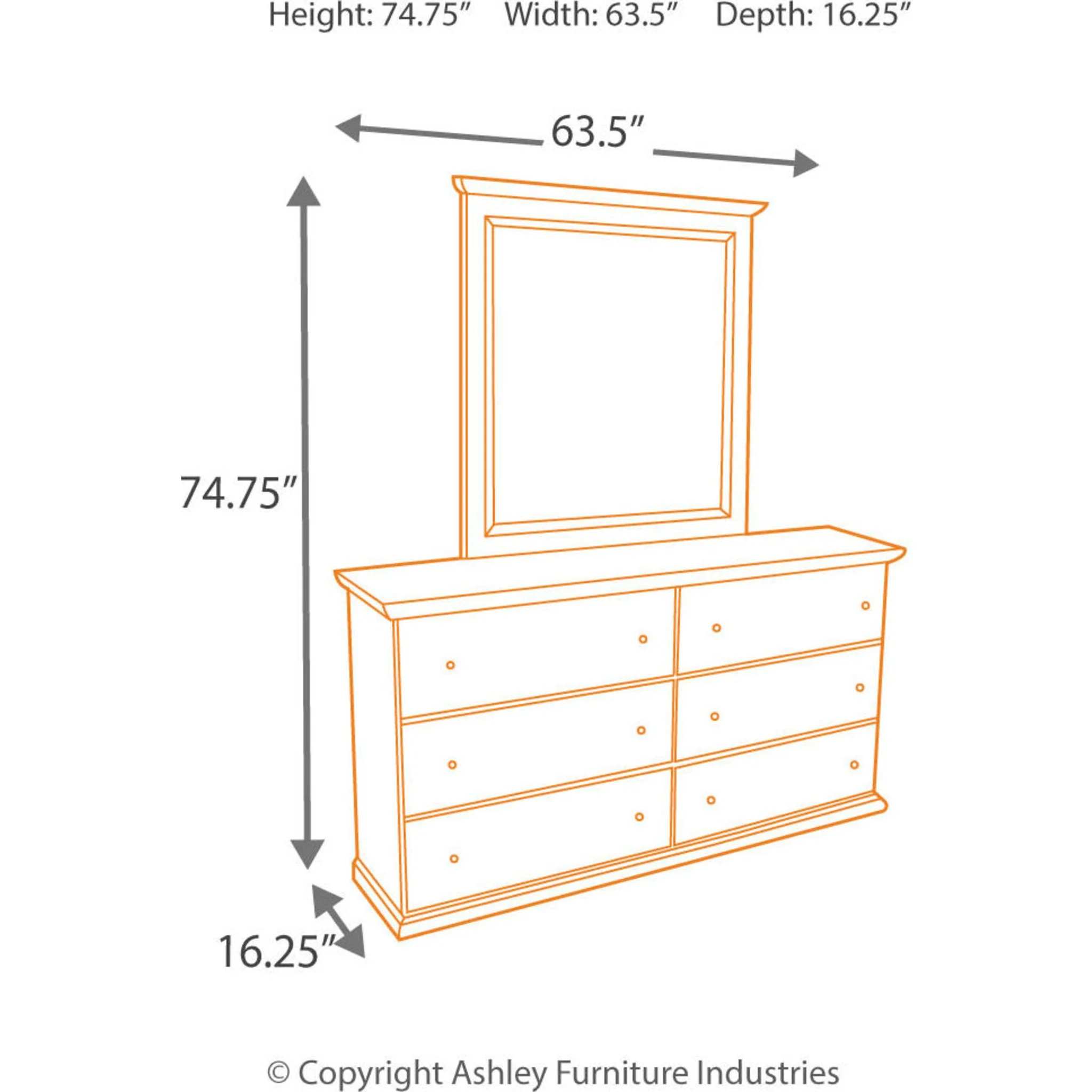 Bostwick Shoals Dresser and Mirror - Image 17