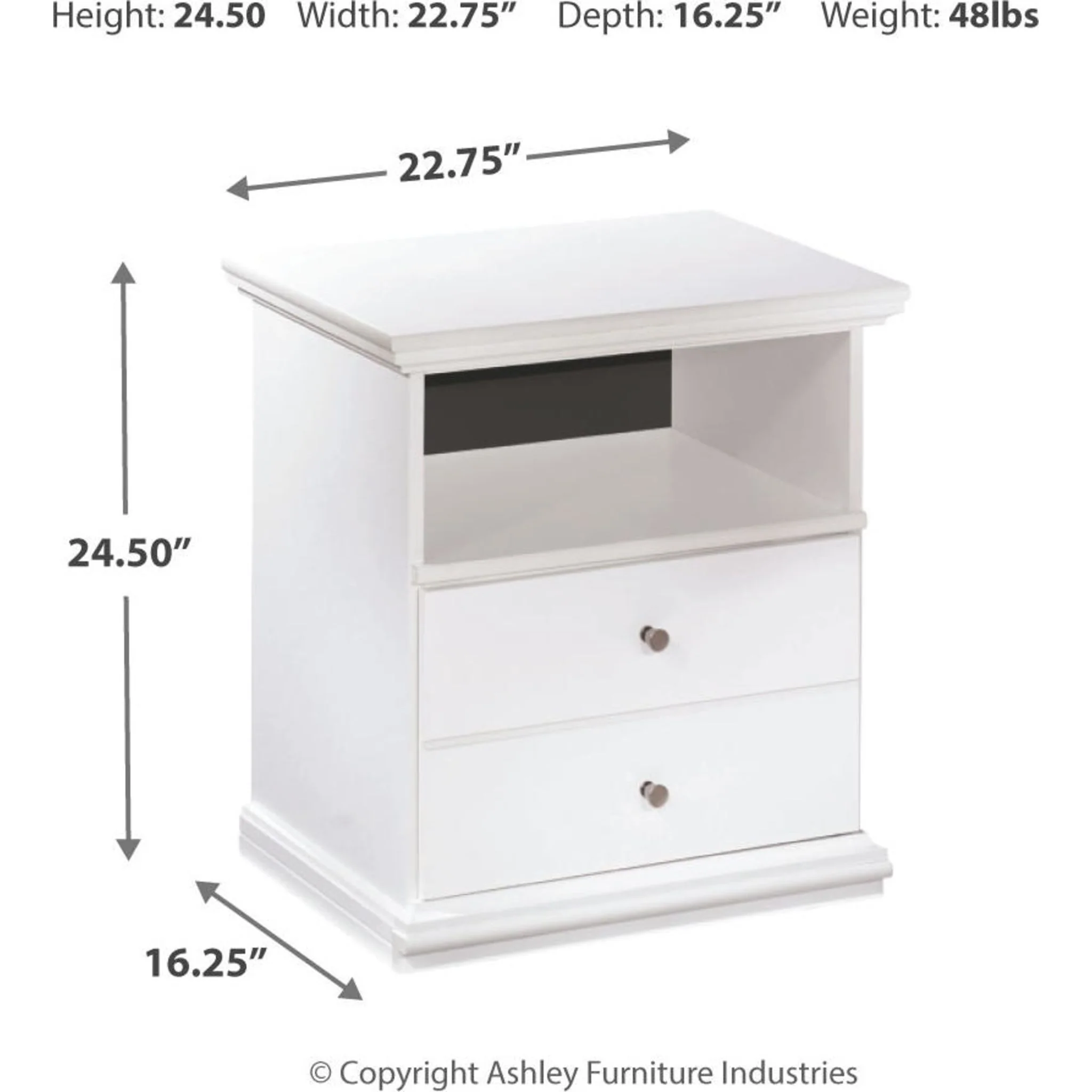Bostwick Shoals One Drawer Nightstand - Image 10