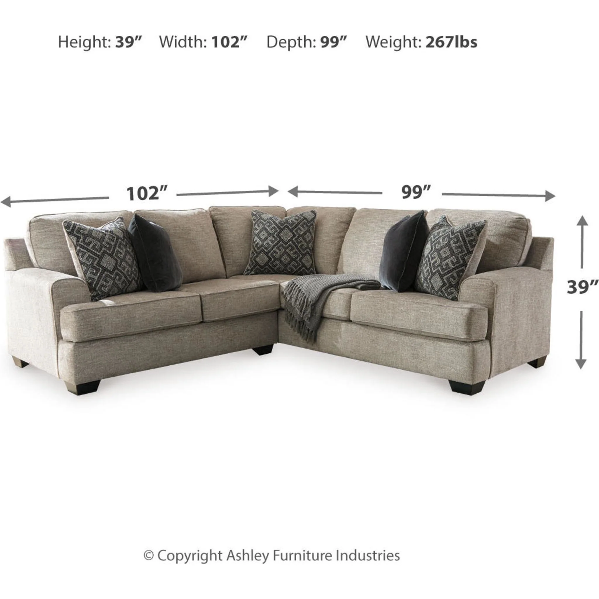 Bovarian 2 Piece Sectional - Image 7