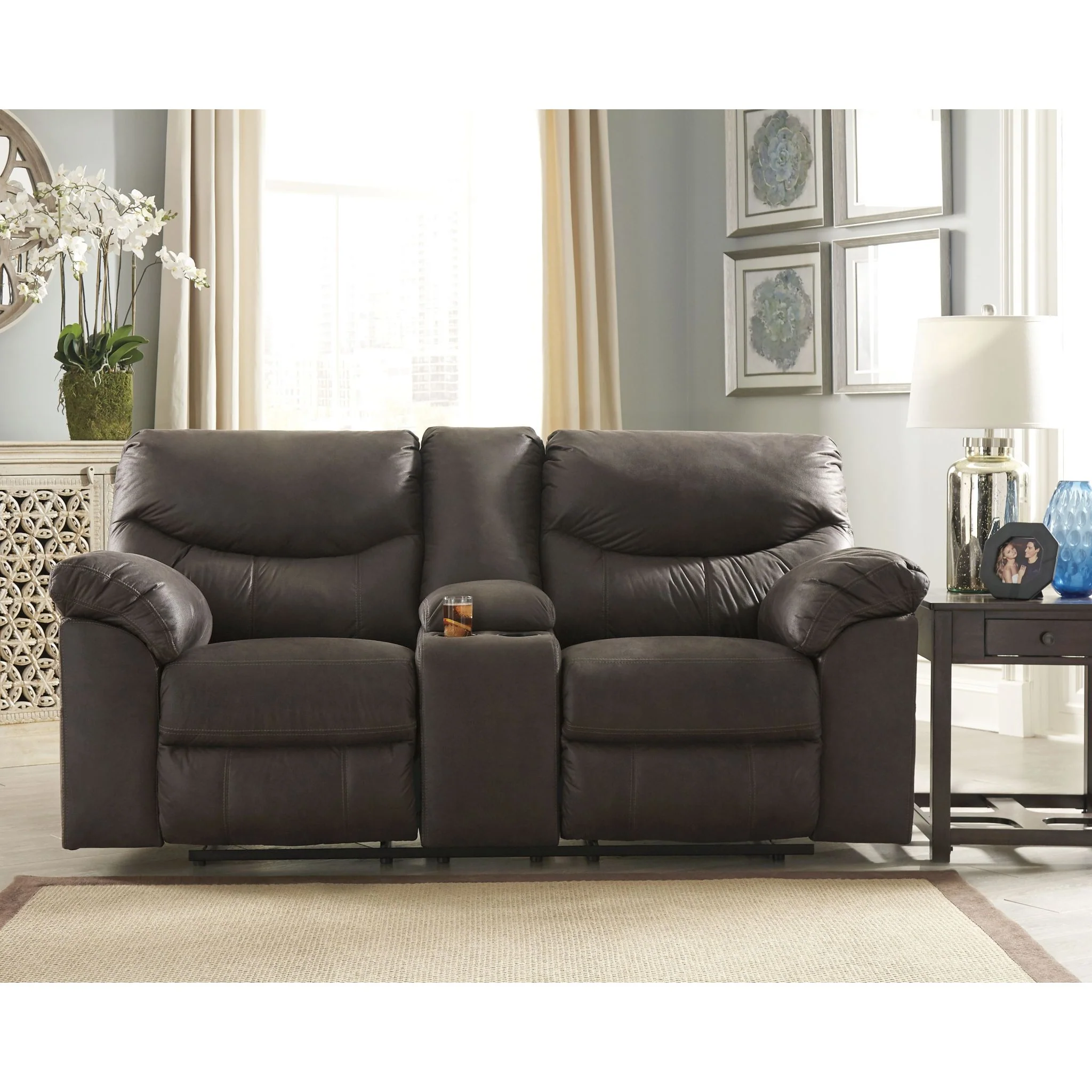 Boxberg Reclining Loveseat with Console - Image 2