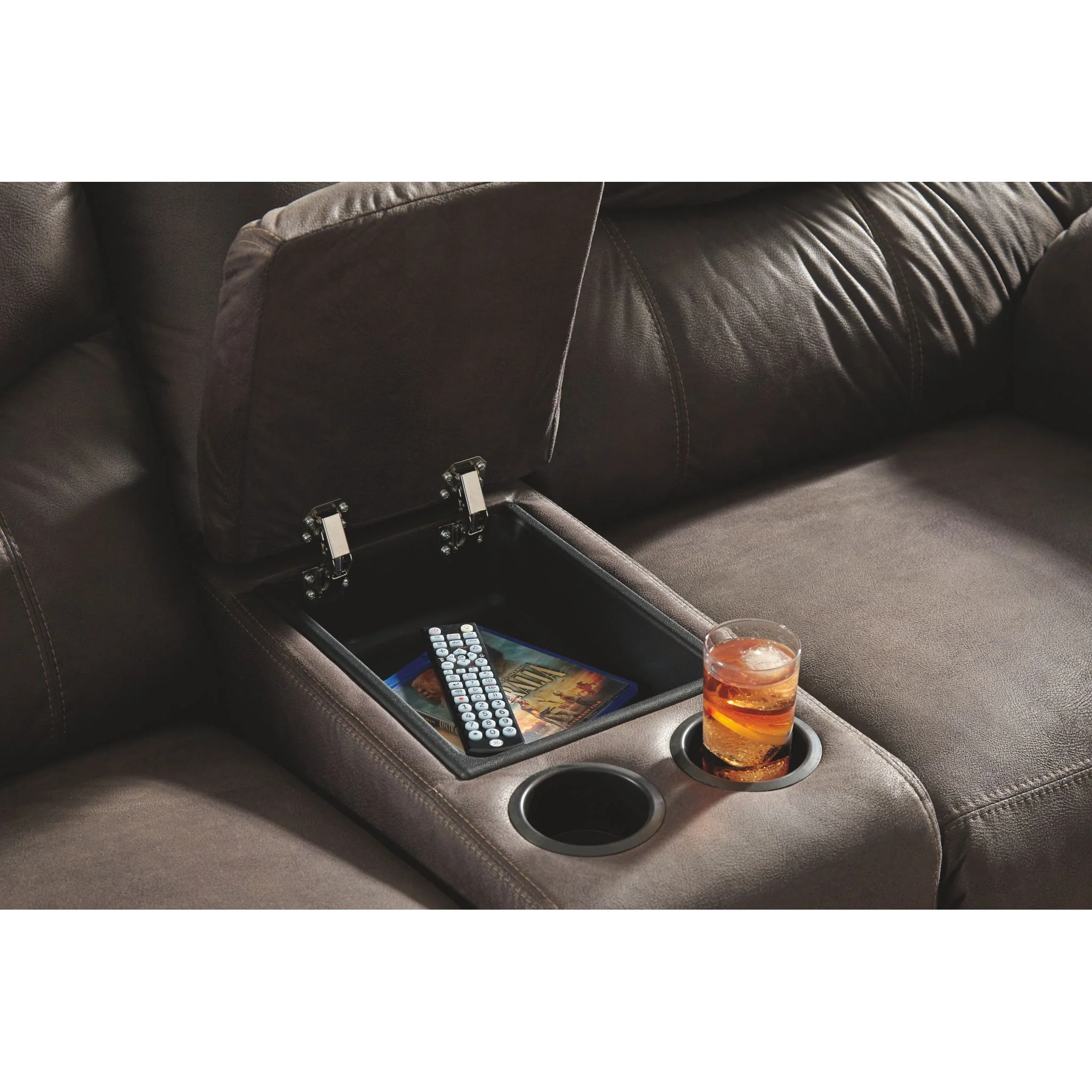 Boxberg Reclining Power Loveseat with Console - Image 3