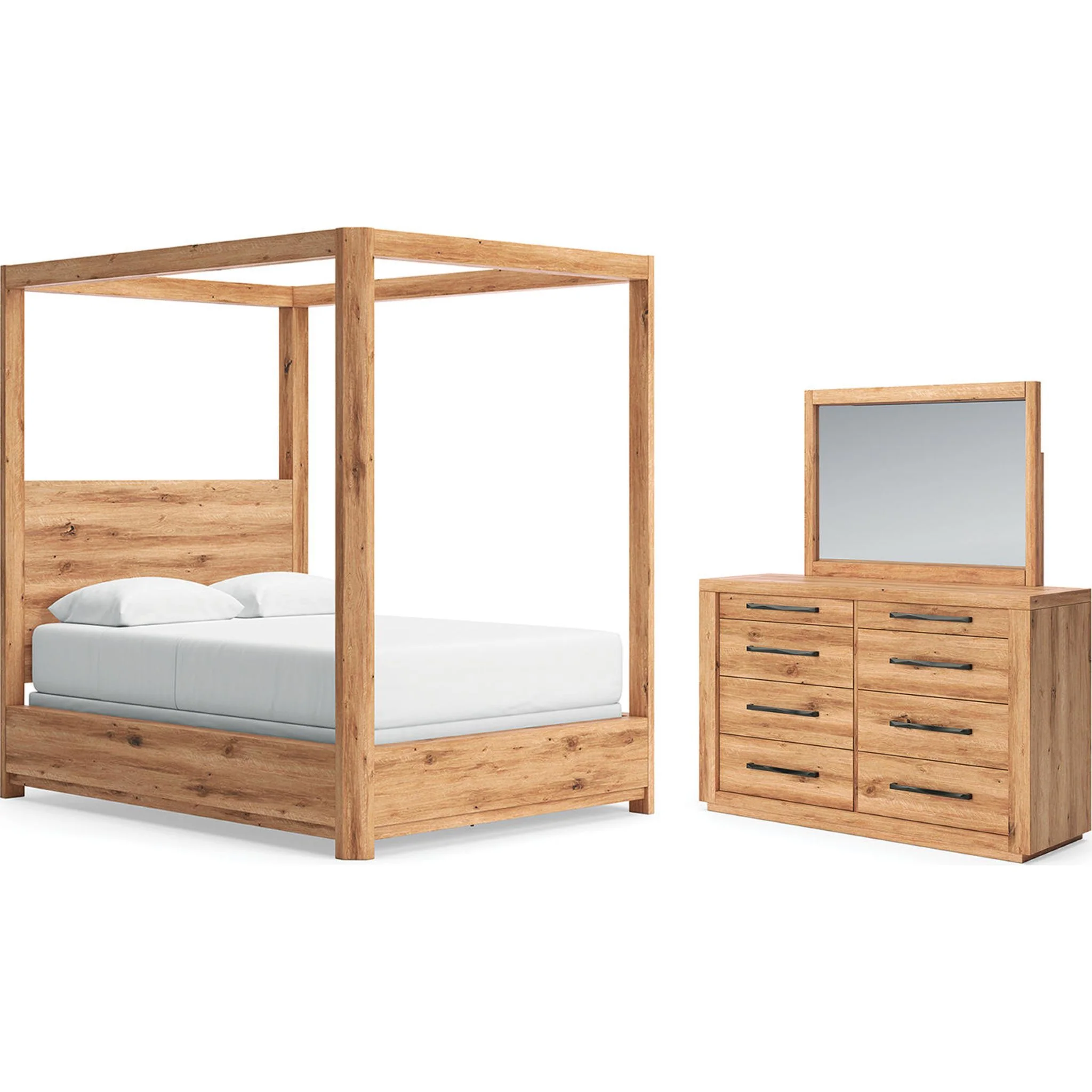 Bracken-Exclusive 5 Piece Queen Canopy Bedroom - Image 2