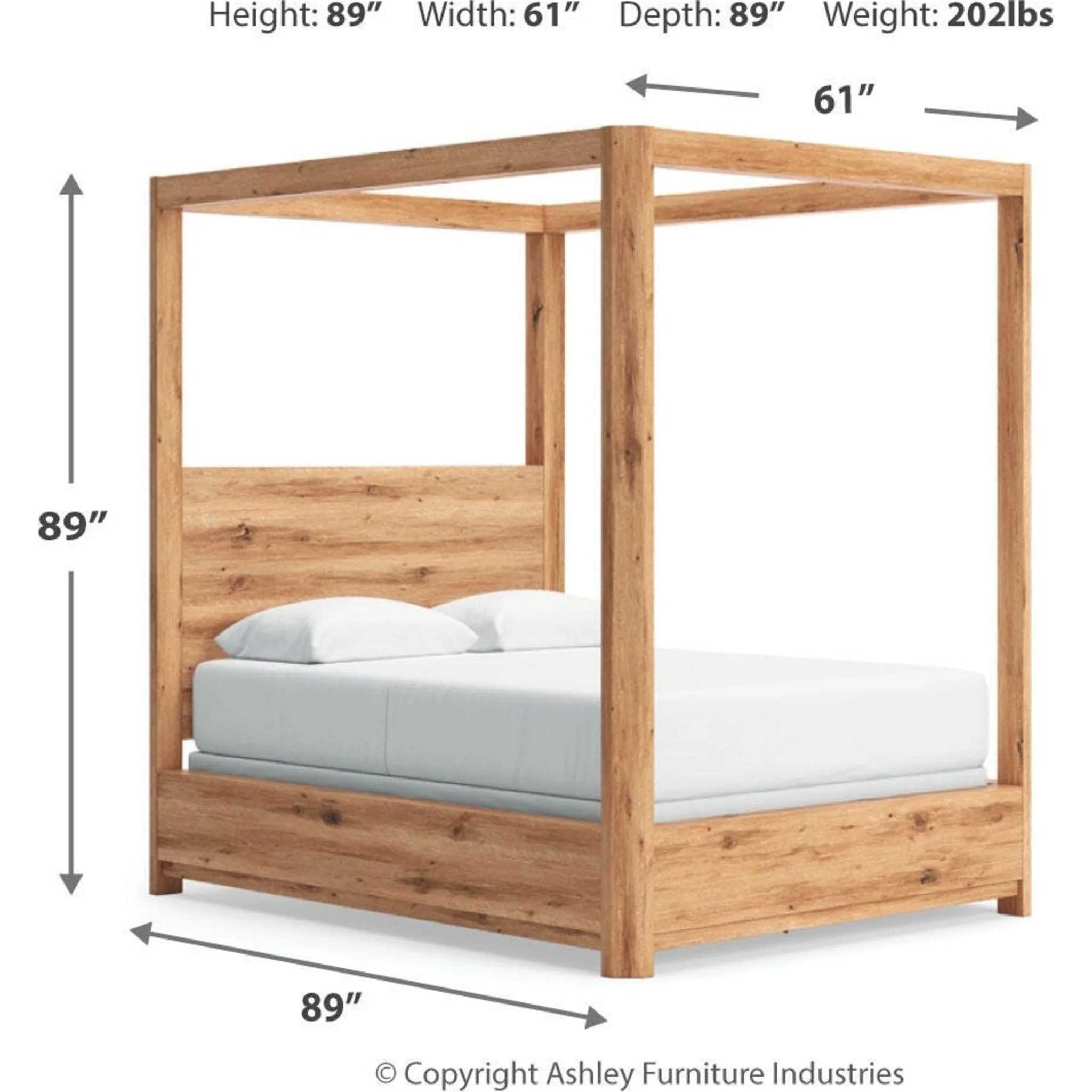 Bracken-Exclusive Queen Canopy Bed - Image 3