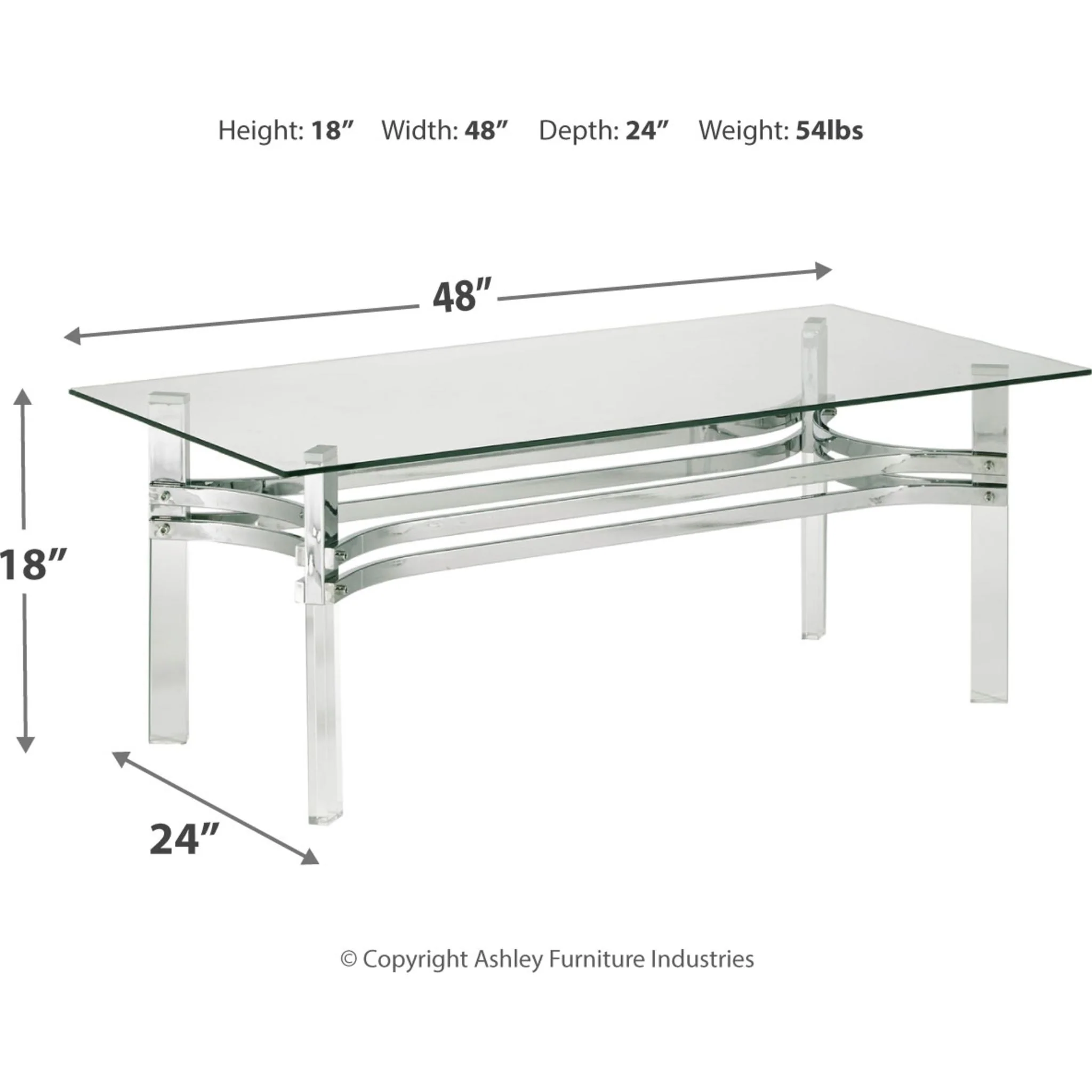 Braddoni Rectangle Coffee Table - Image 4
