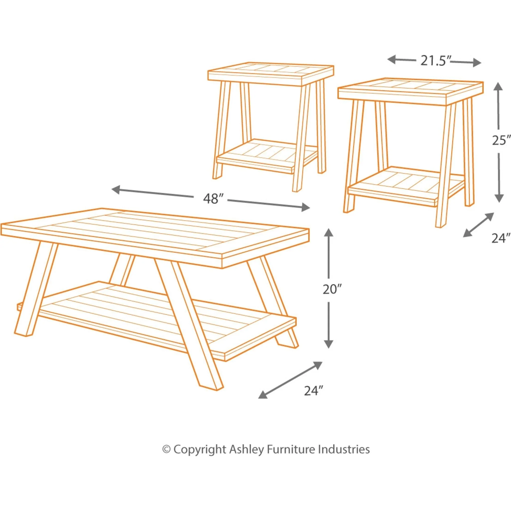 Bradley Occasional Table Set (set of 3) - Image 5