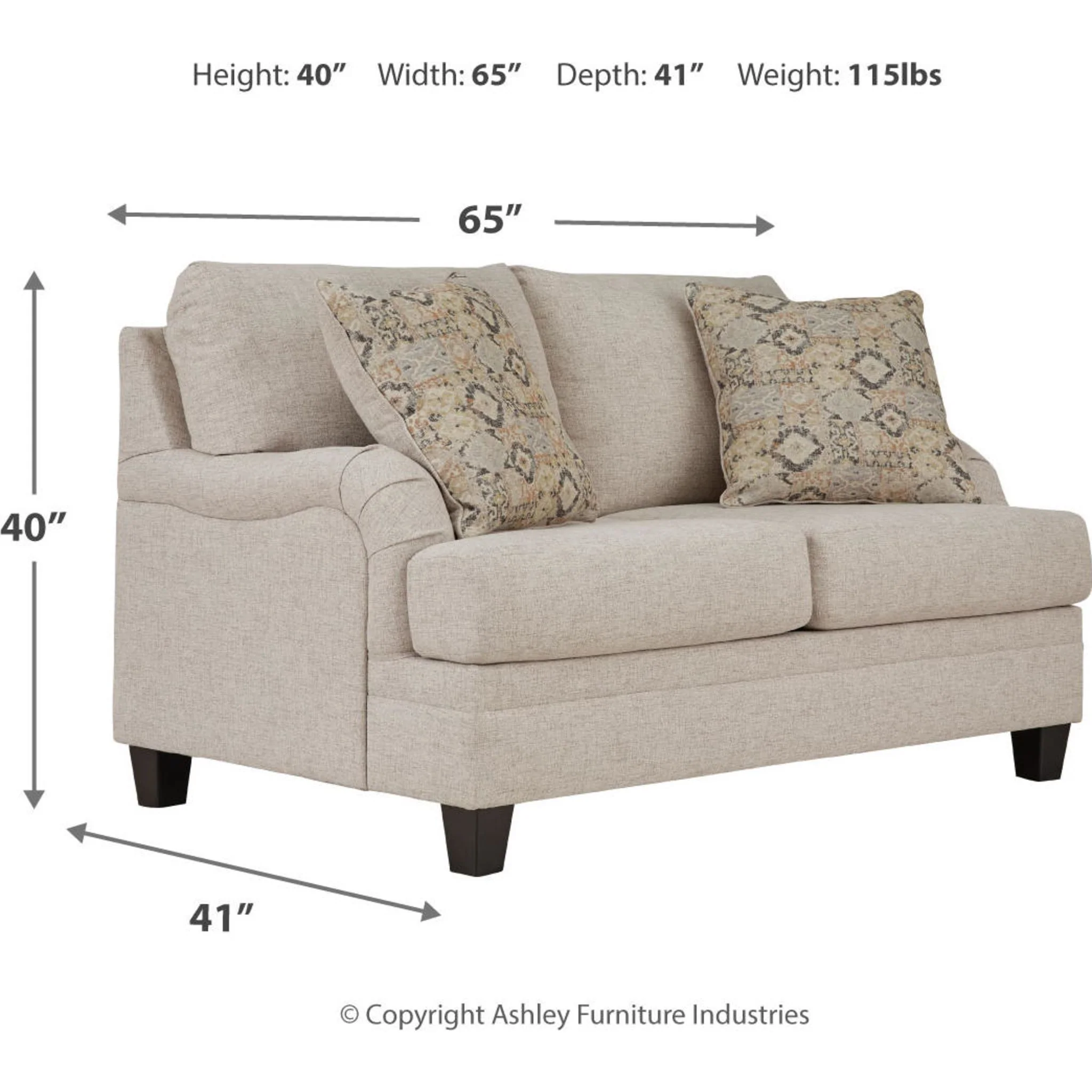 Bralynn-Exclusive Loveseat - Image 14