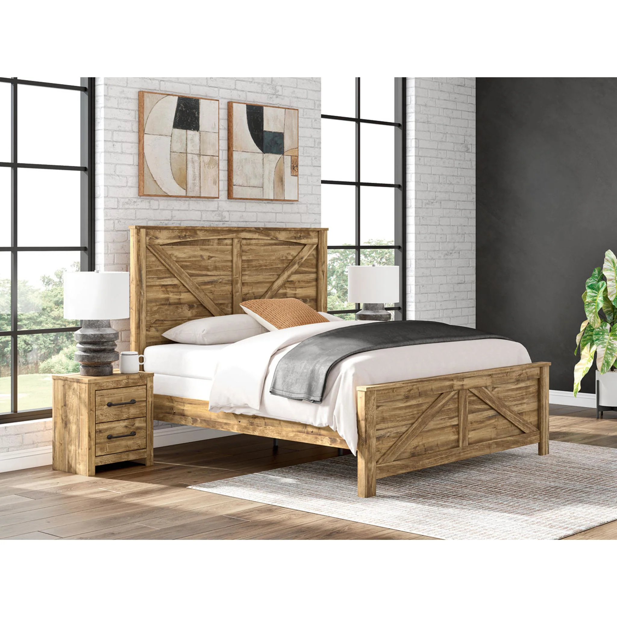 Branstony Crossbuck Panel Bed - Image 18
