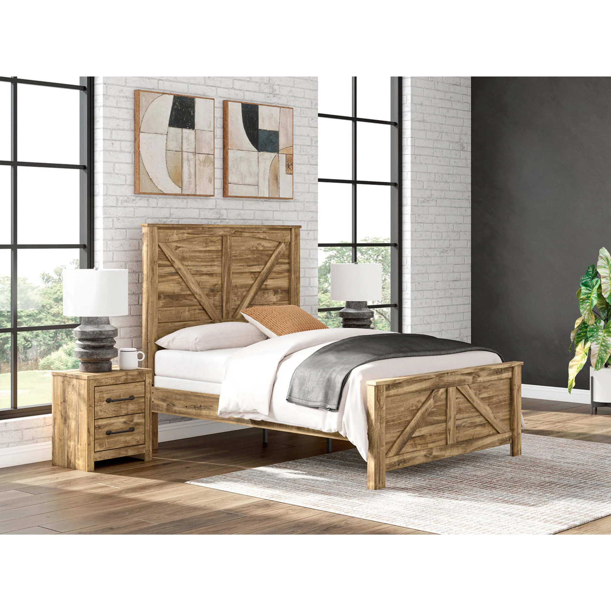 Branstony Crossbuck Panel Bed - Image 9