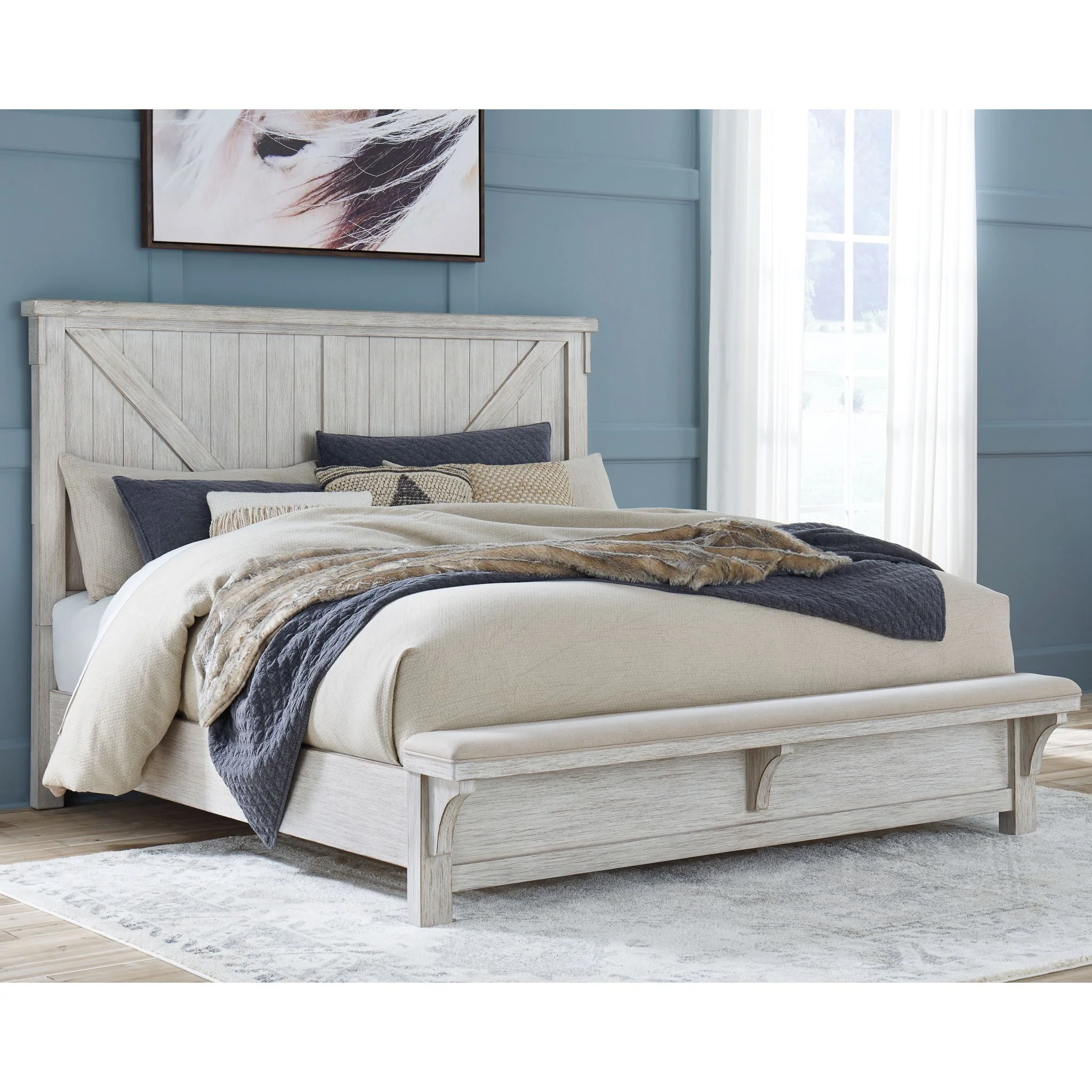 Brashland Panel Bed with Bench - Image 2