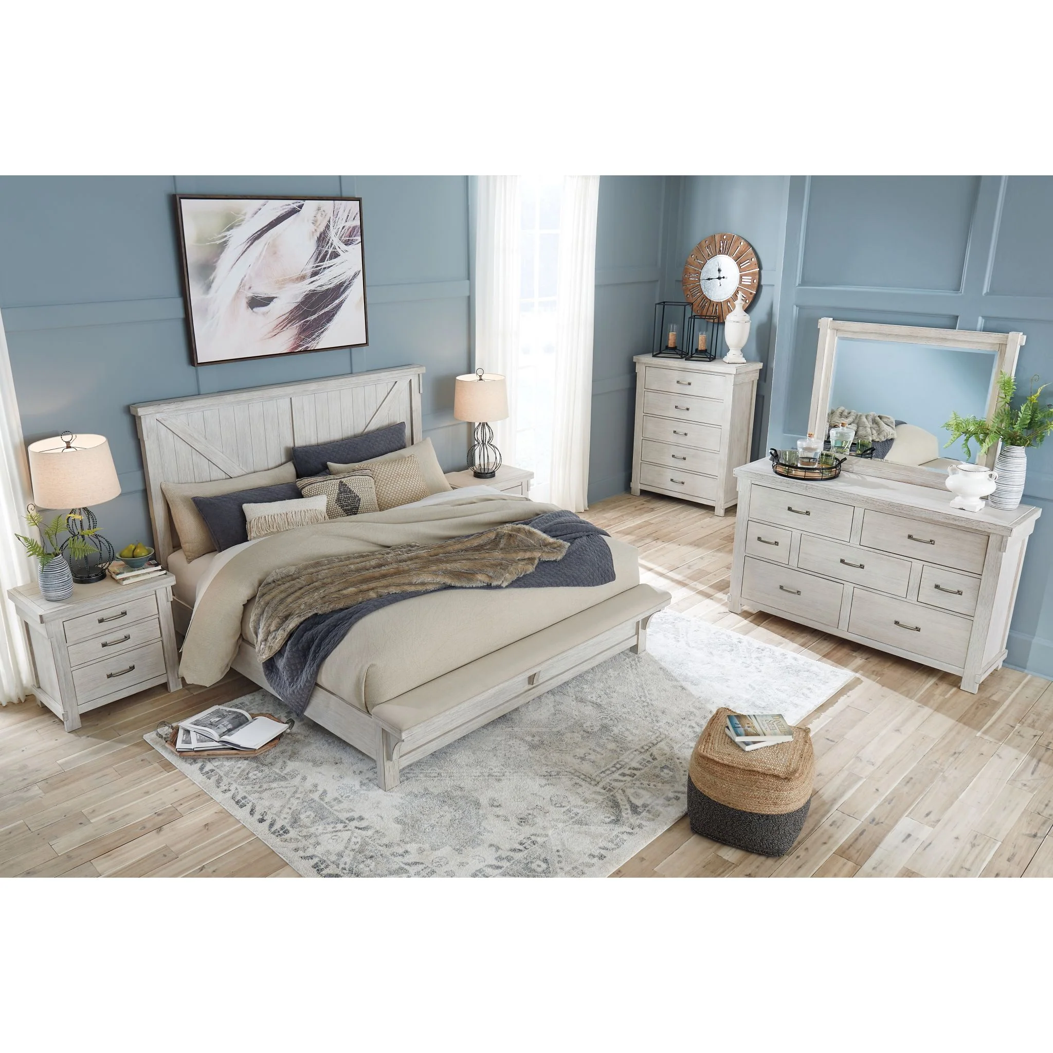 Brashland Panel Bed with Bench - Image 4