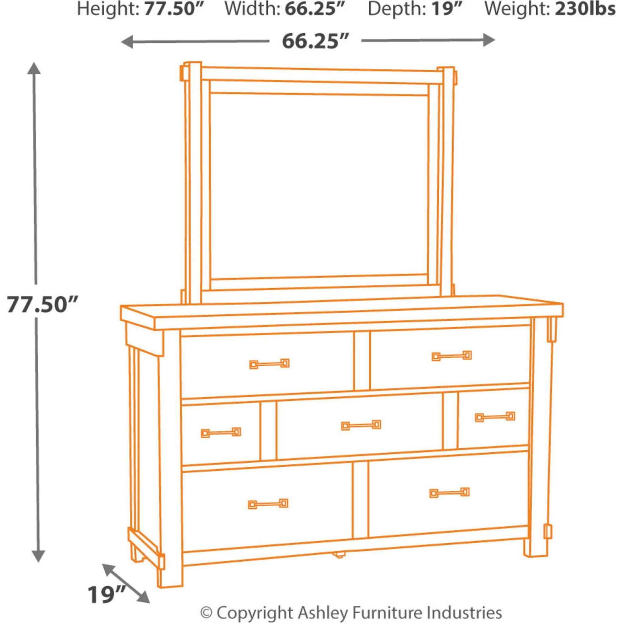 Brashland Dresser and Mirror - Image 21
